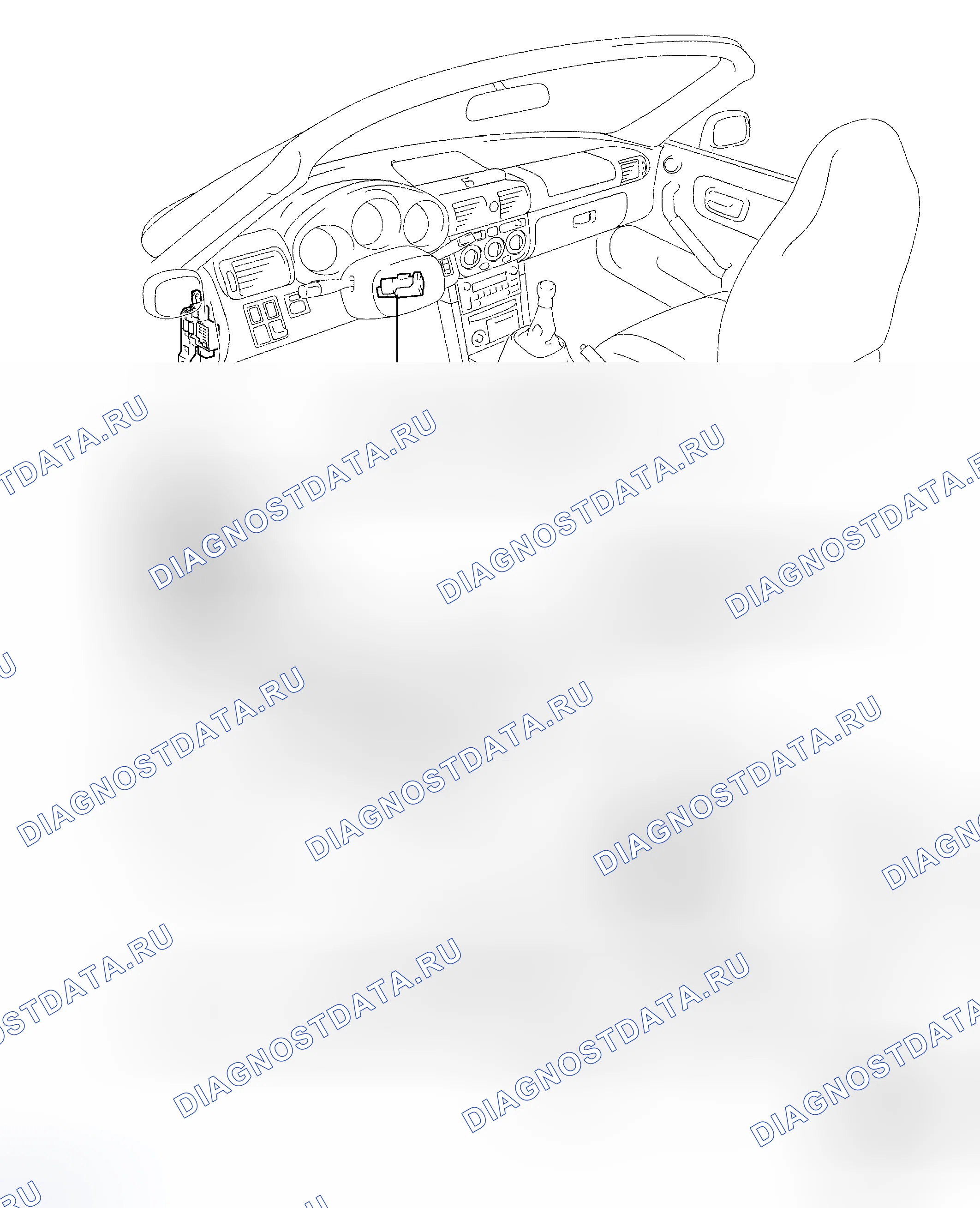 Рис. 17: РАСПОЛОЖЕНИЕ. Toyota MR2 W30