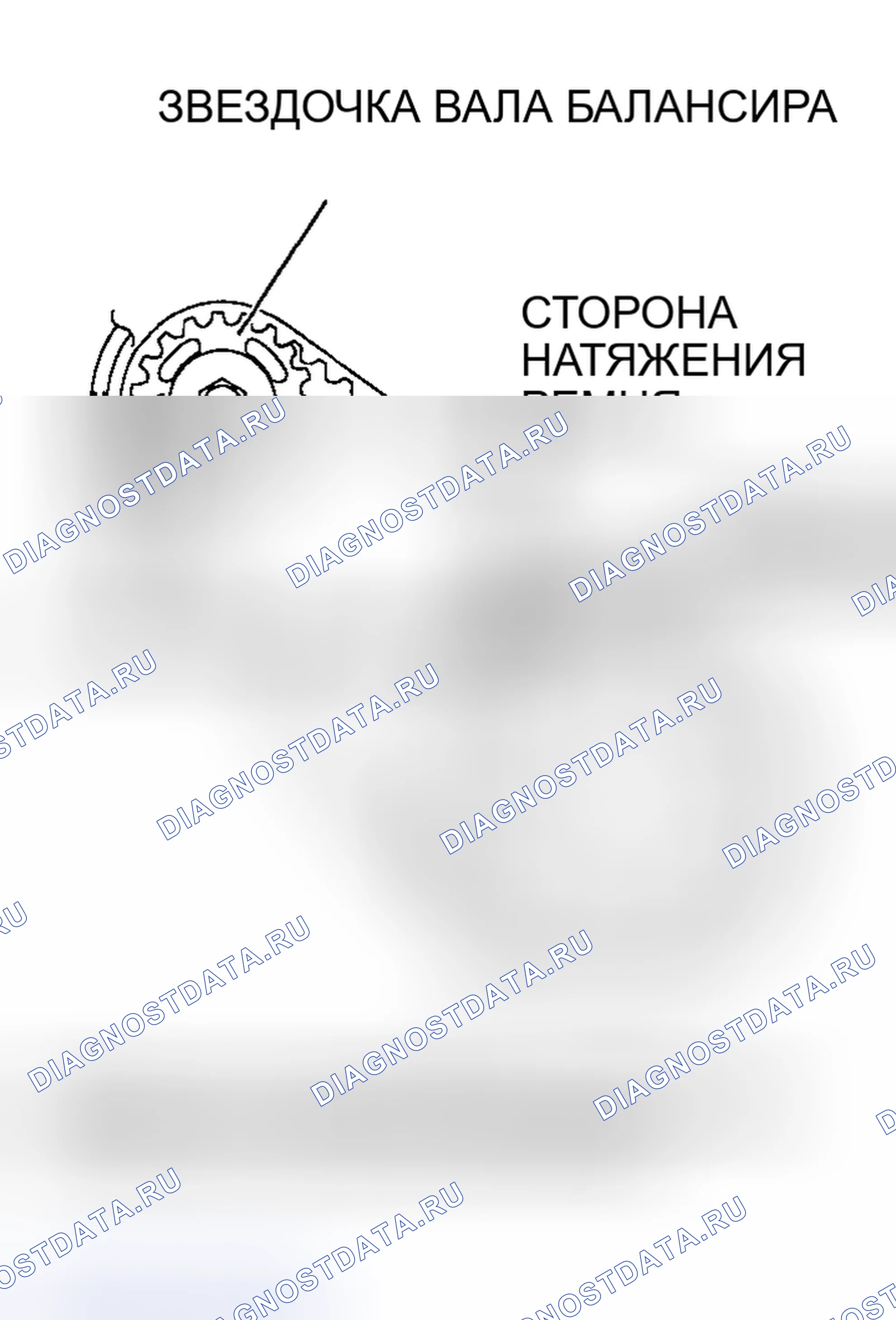 Рис. 96: > > A < < УСТАНОВКА НАТЯЖНОГО УСТРОЙСТВА СИНХРОНИЗИРУЮЩЕГО РЕМНЯ БАЛАНСИРА. Mazda MX-30 I
