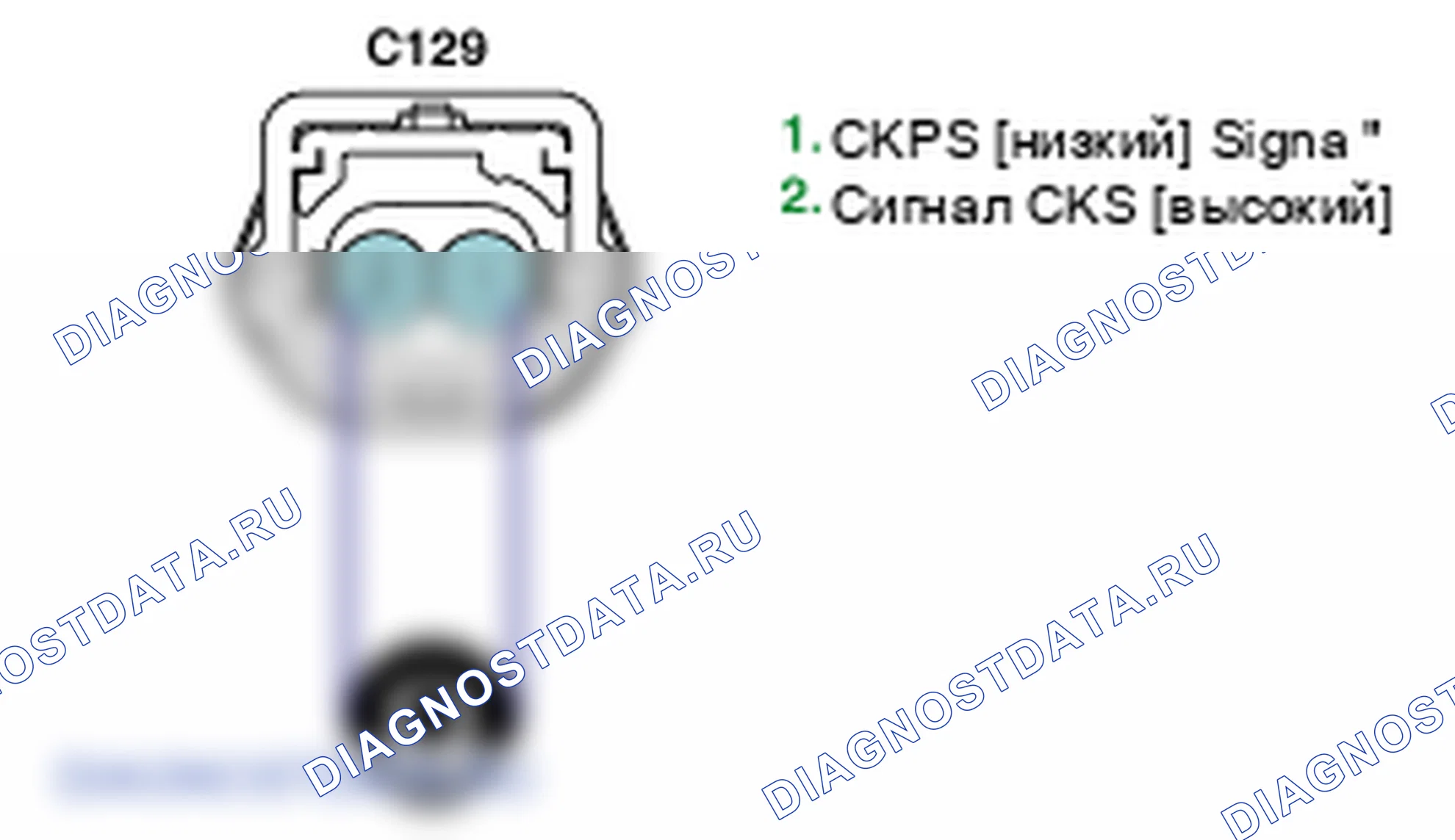 Проверка компонента — P0335. Kia Sorento BL
