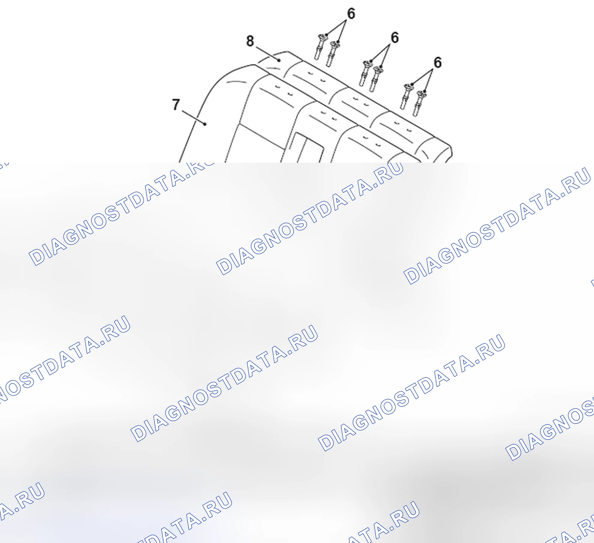 Рис. 130: LANCER: BENCH сиденье. Mitsubishi Lancer Ralliart X рестайлинг