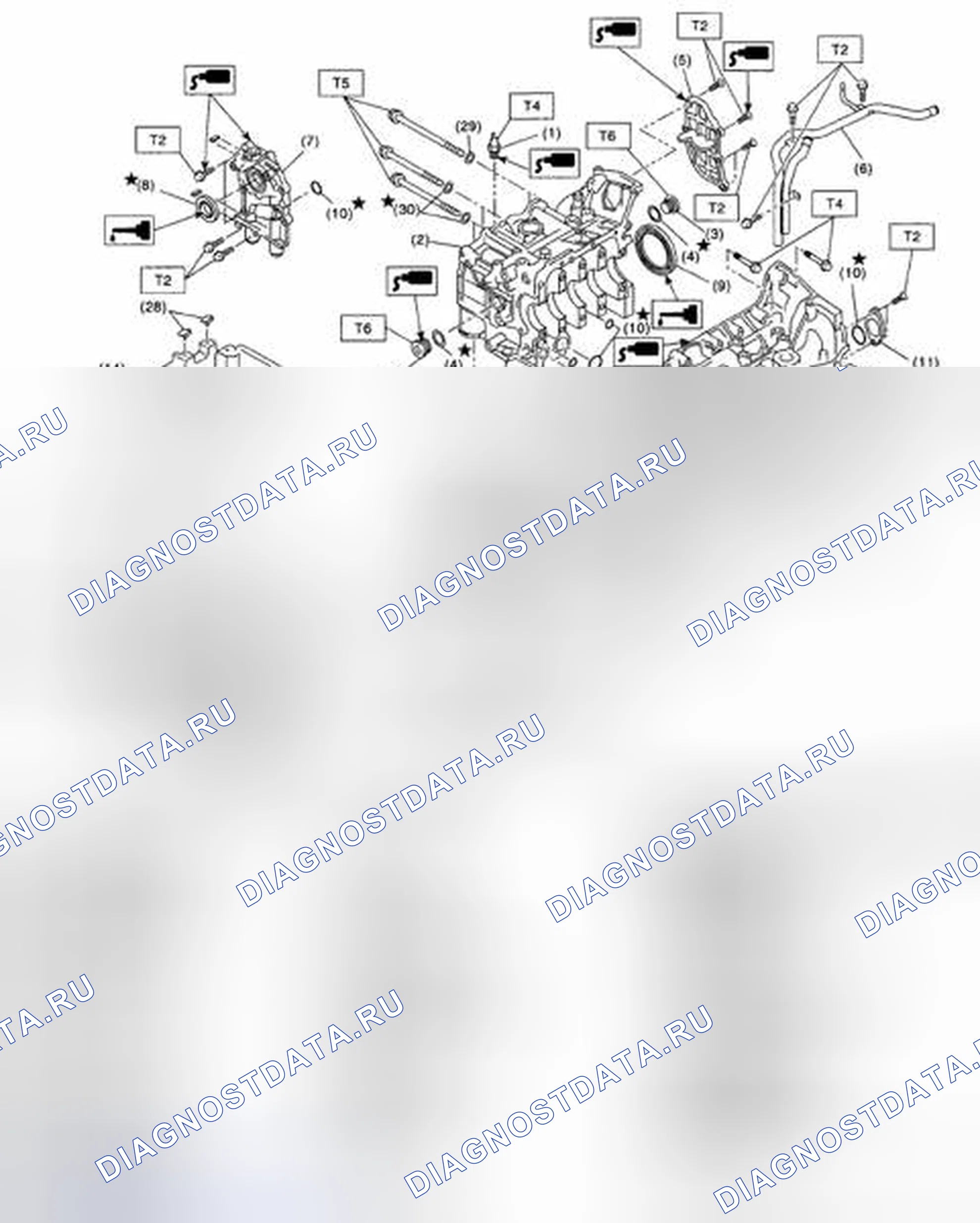 Рис. 233: БЛОК ЦИЛИНДРОВ. Subaru Legacy BL/BP рестайлинг