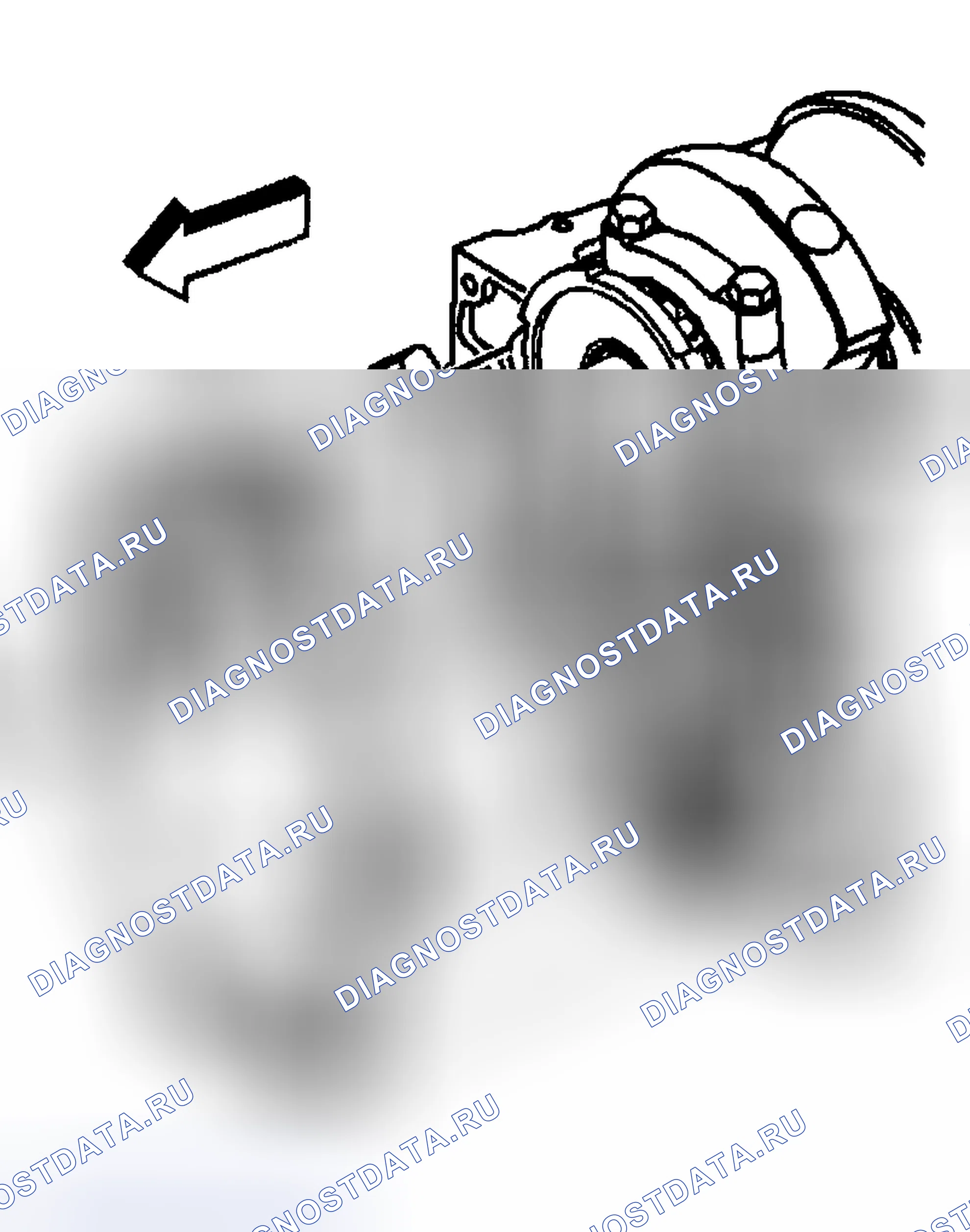 Рис. 332: Установка передней крышки двигателя. GMC Sierra 2500 