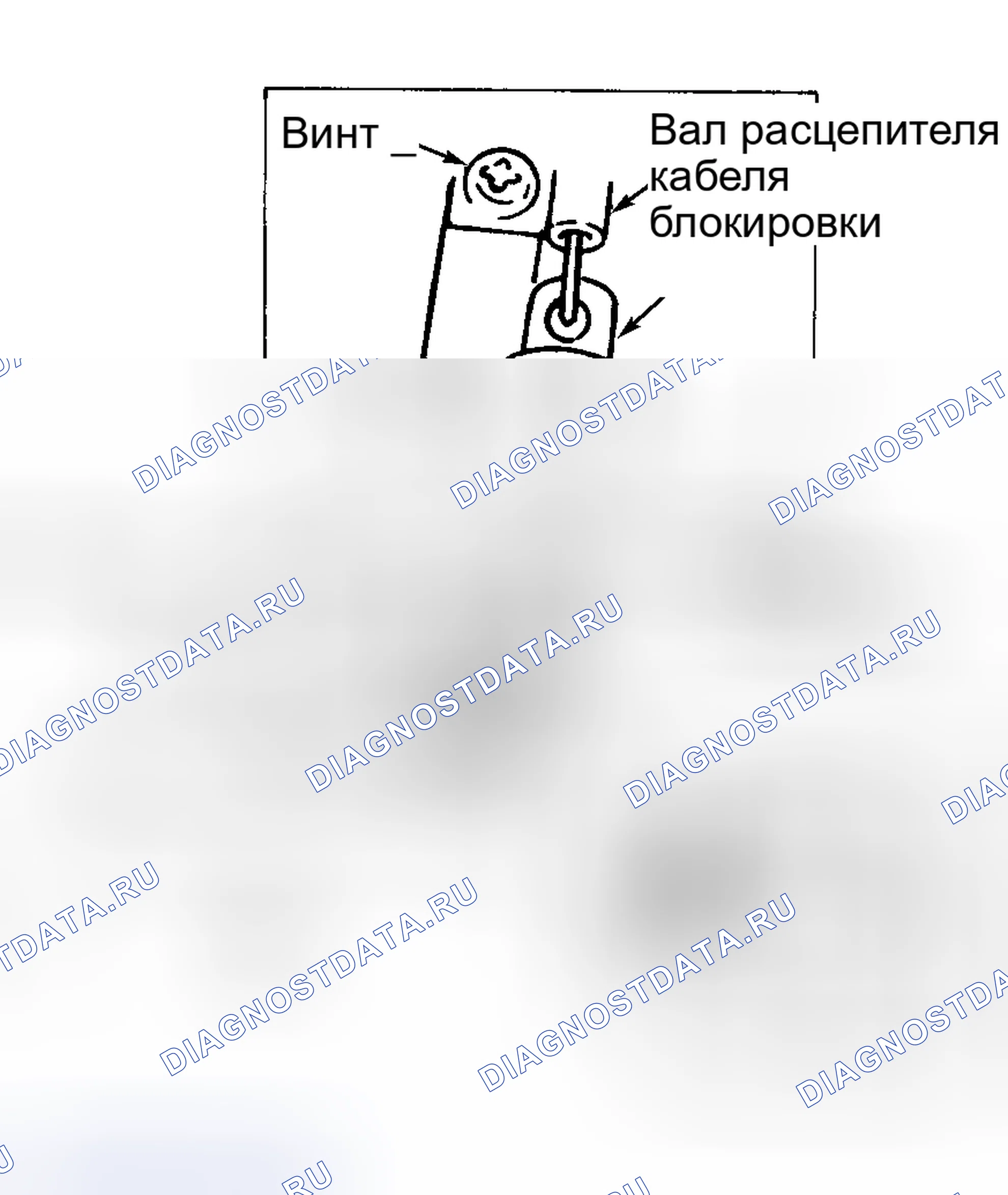 Рис. 9: Кабель блокировки (Esteem и Swift). Suzuki Esteem I