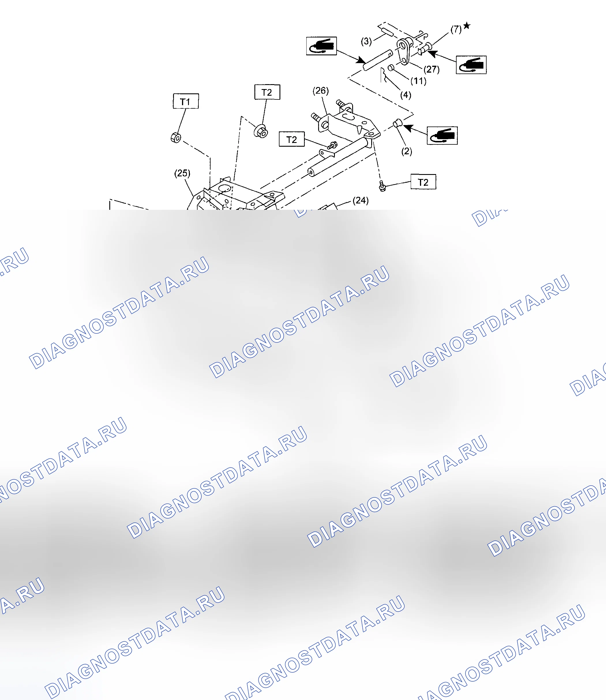 Рис. 8: ПЕДАЛЬ СЦЕПЛЕНИЯ. Subaru Impreza GD/GC/GG рестайлинг