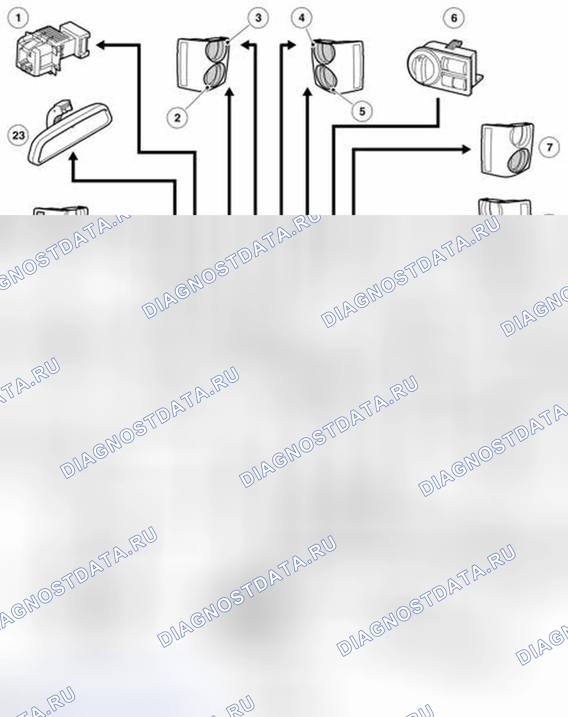 Рис. 25: СХЕМА УПРАВЛЕНИЯ. ЛИСТ 2 из 2. Land Rover Range Rover L322
