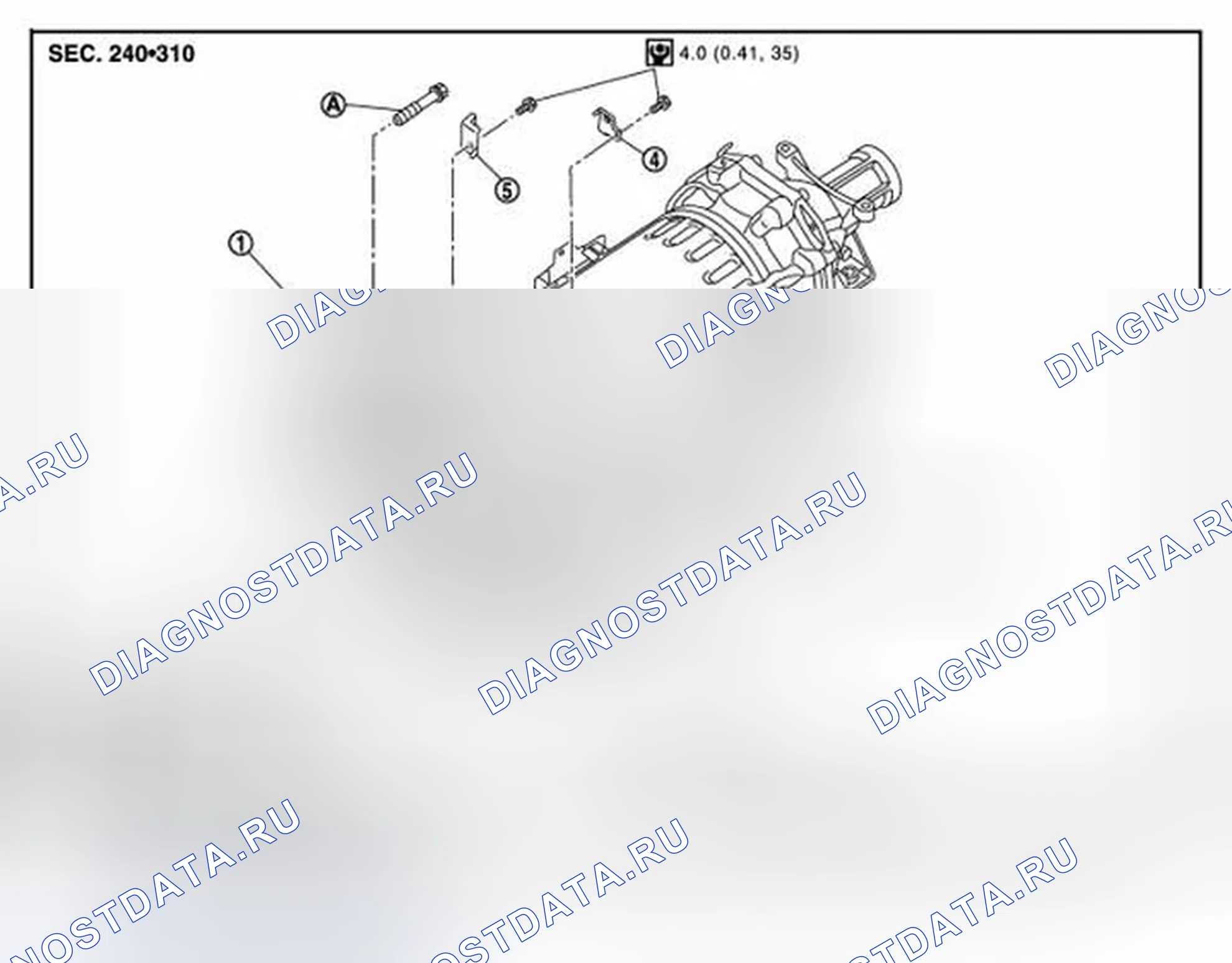 Рис. 28: VQ37VHR (2WD): Разнесенный вид. Infiniti M56 IV