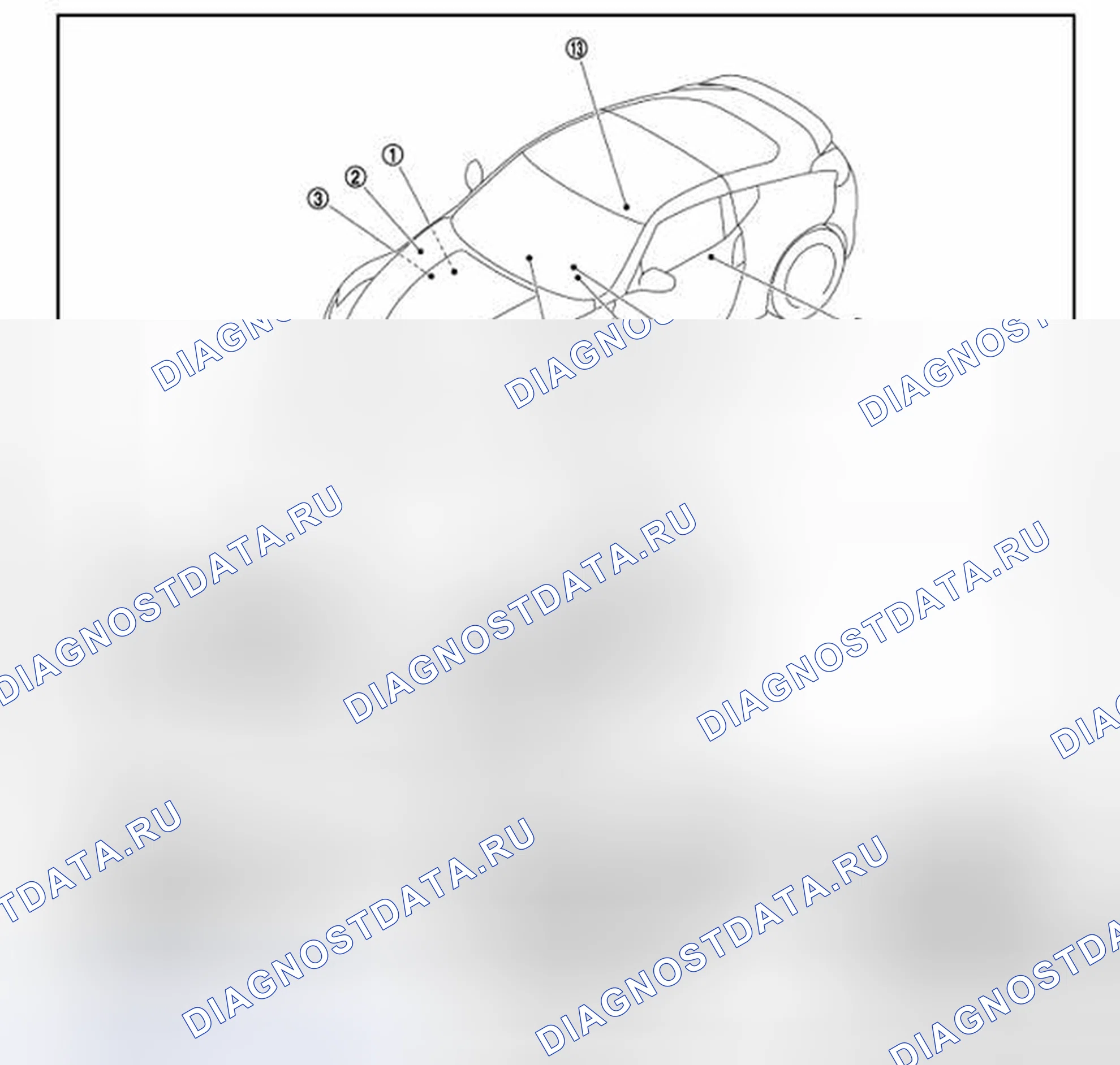 Рис. 27: ТРОЙНОЙ МЕТР: расположение компонентов. Nissan 370Z I рестайлинг