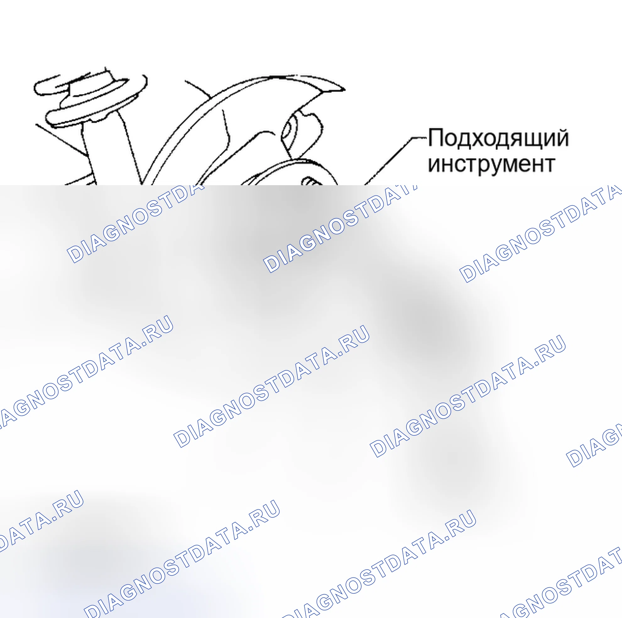 Рис. 60: Установка крышки ступицы с использованием подходящего инструмента. Infiniti I30 II