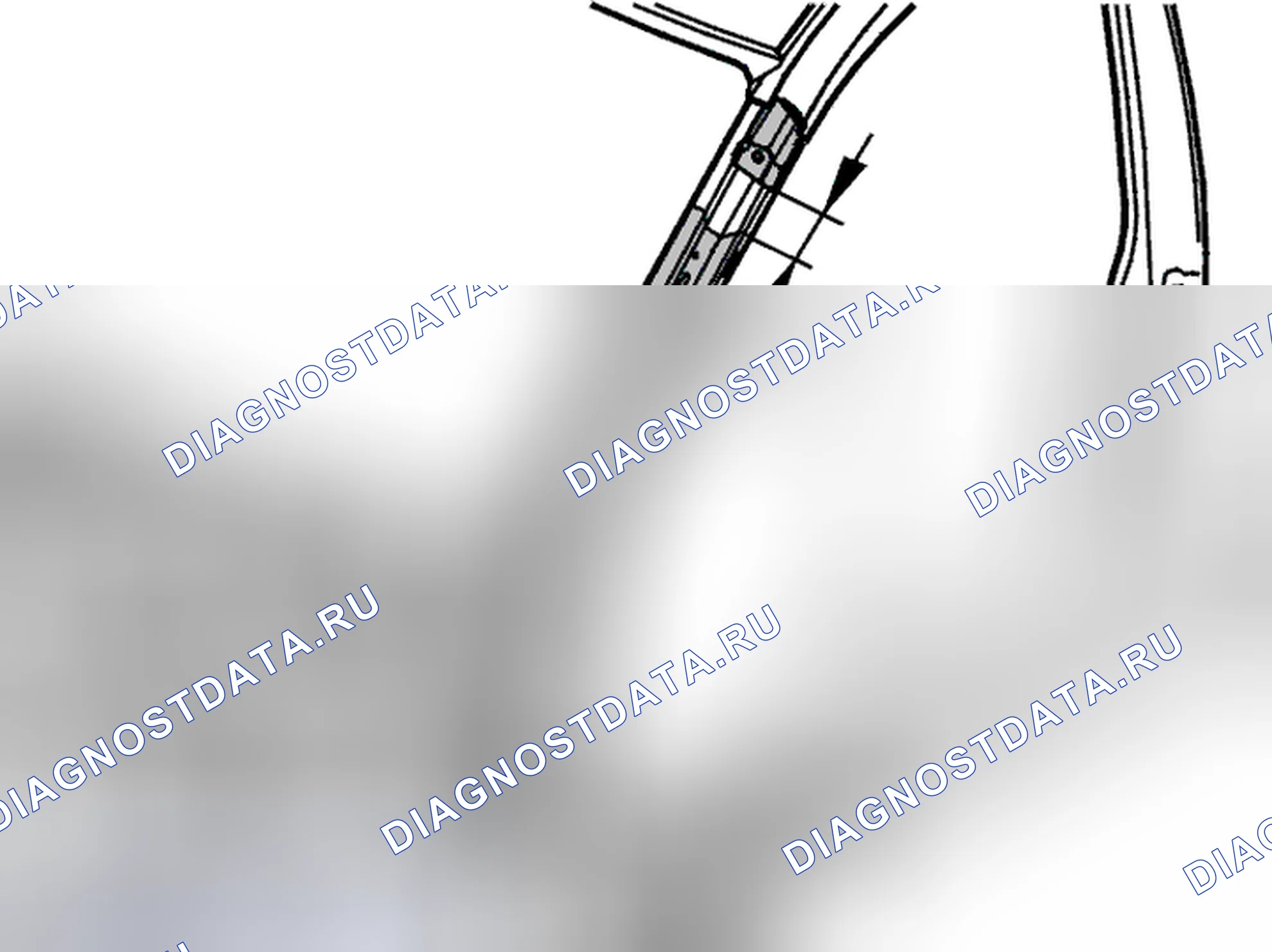 Рис. 140: А-стойка, внутренняя, замена. Volvo V40 I рестайлинг