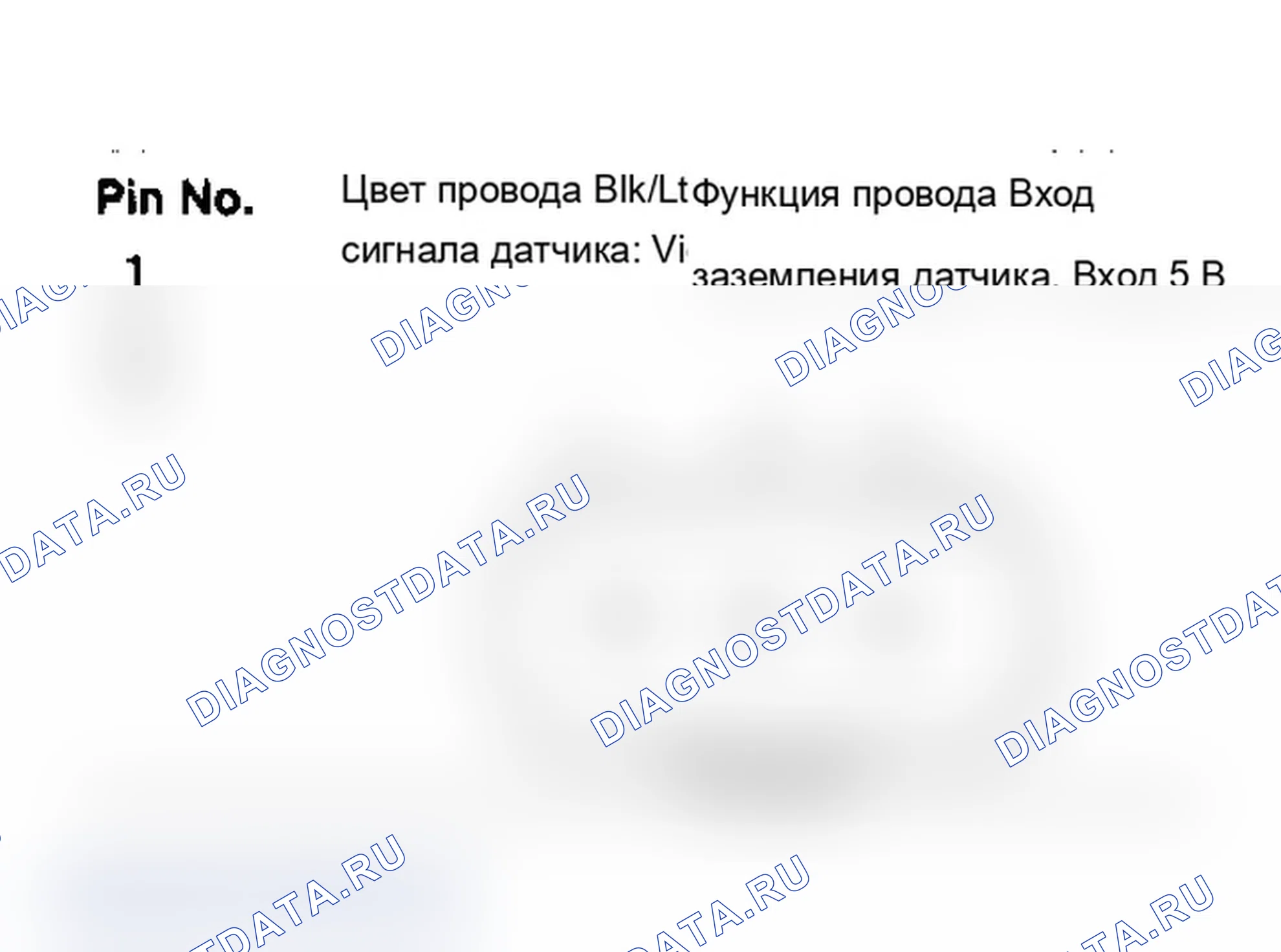 Рис. 14: Идентификация клемм разъема датчика абсолютное давление во впускном коллекторе. Chrysler New Yorker XII