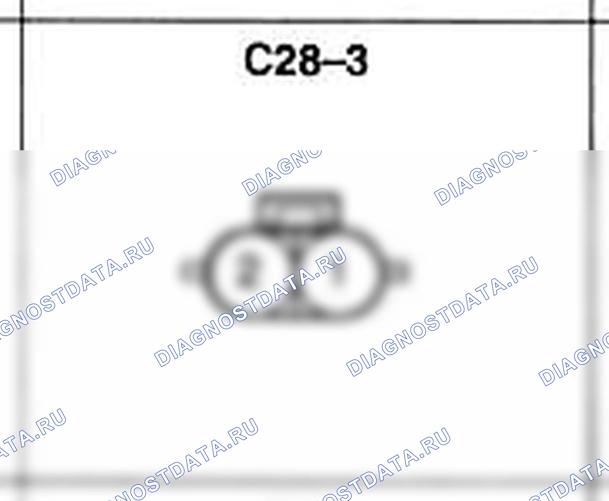 Распиновка разъёма C28-3 — жгута управления. Hyundai Atos MX