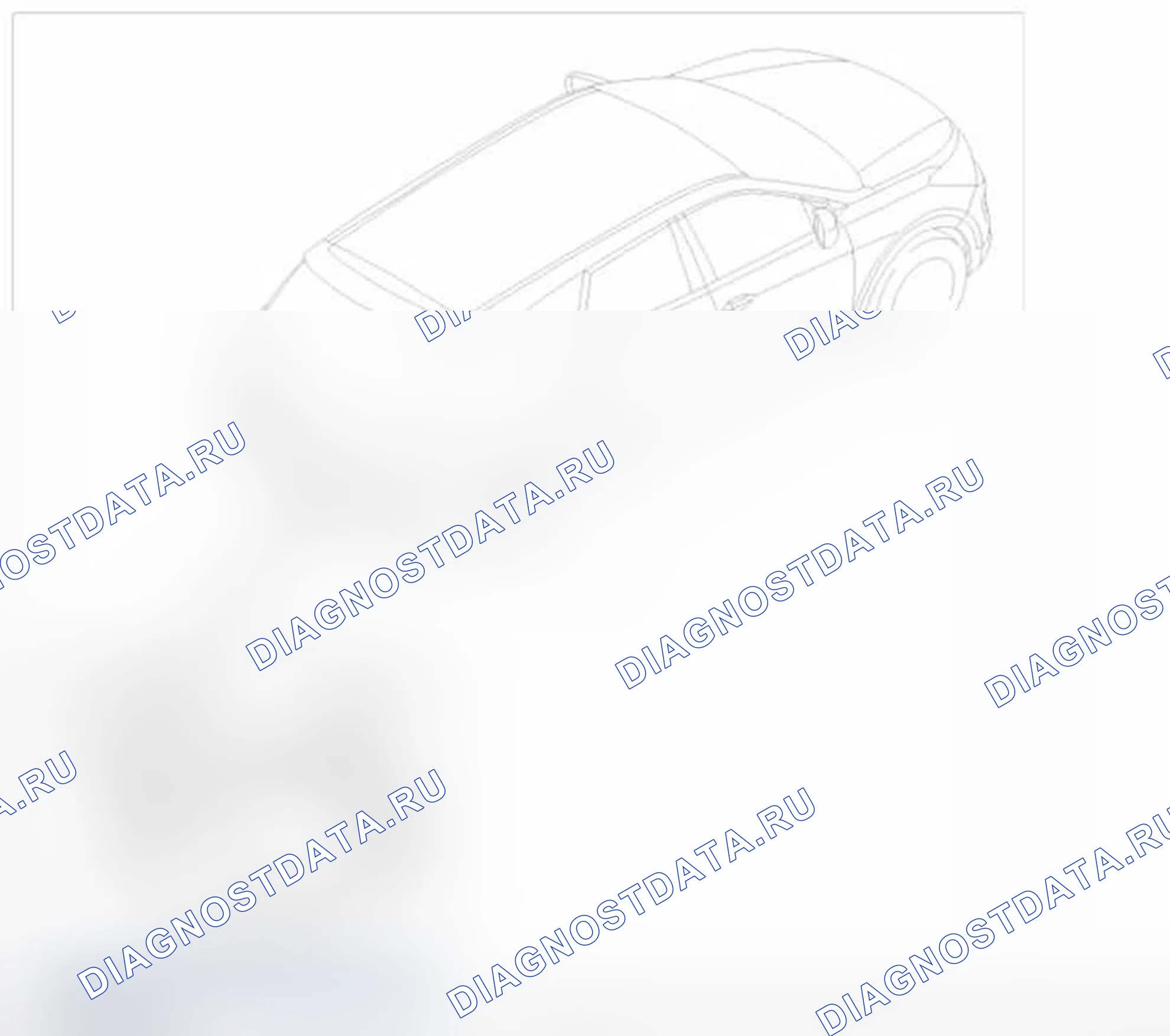 Рис. 135: Расположение компонентов. Hyundai Santa Fe III