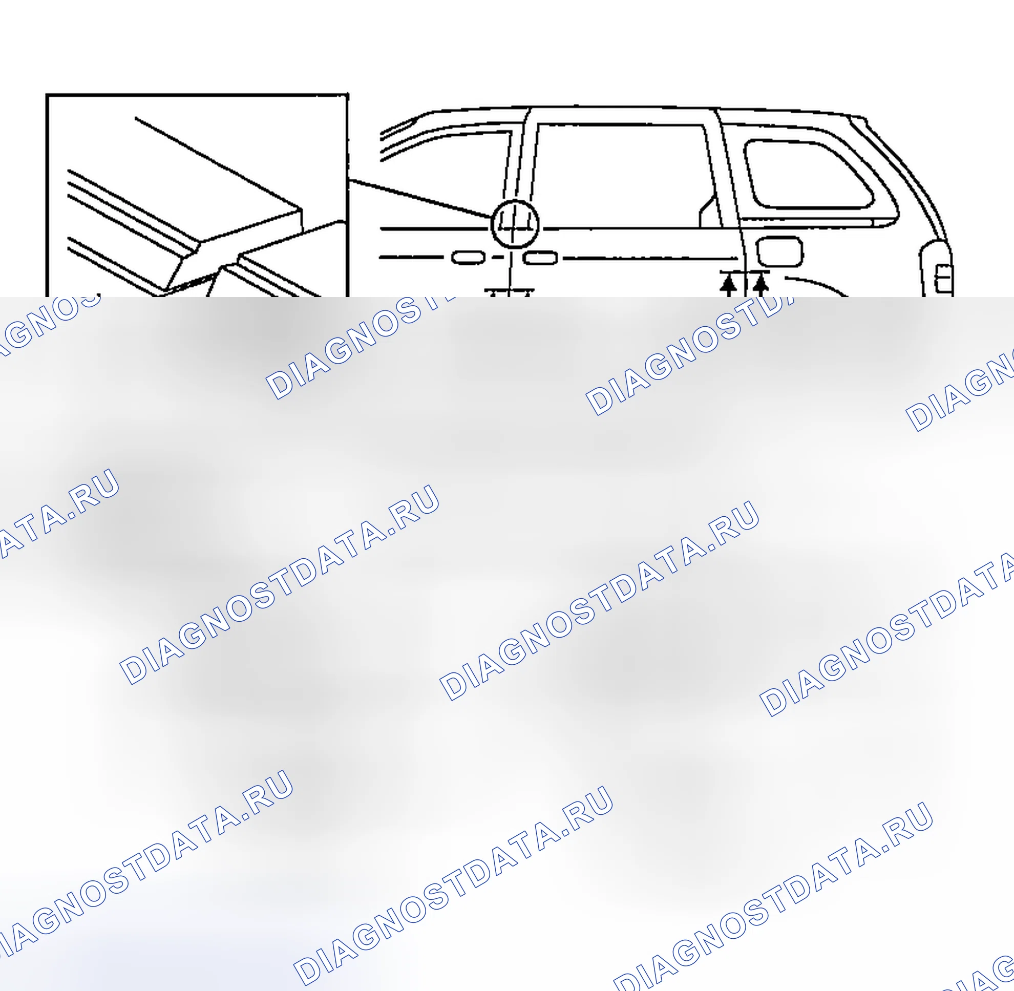Рис. 37: РЕГУЛИРОВКА РАЗДВИЖНОЙ ДВЕРИ. Mazda MPV II рестайлинг