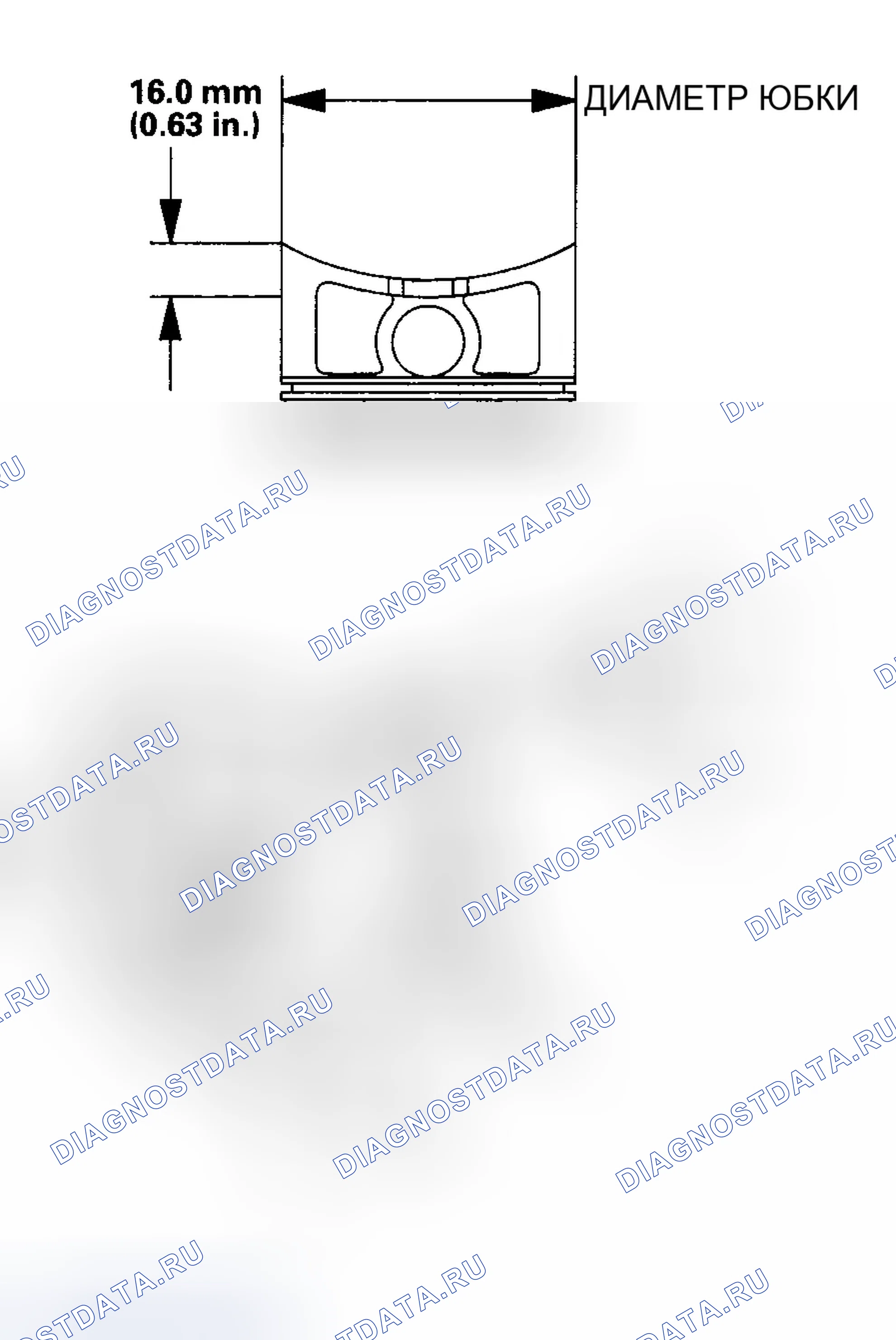 Рис. 476: Проверка блока и поршня. Honda Odyssey III