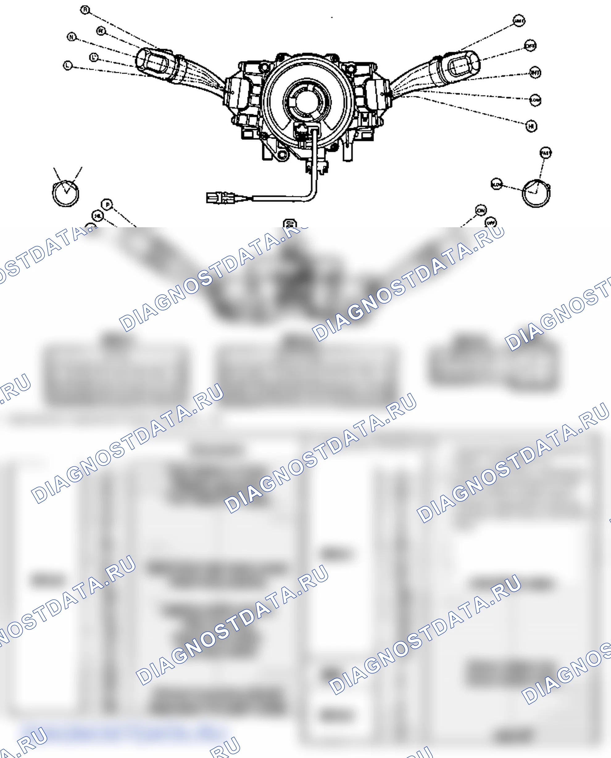 Детали многофункционального переключателя. Hyundai Accent LC