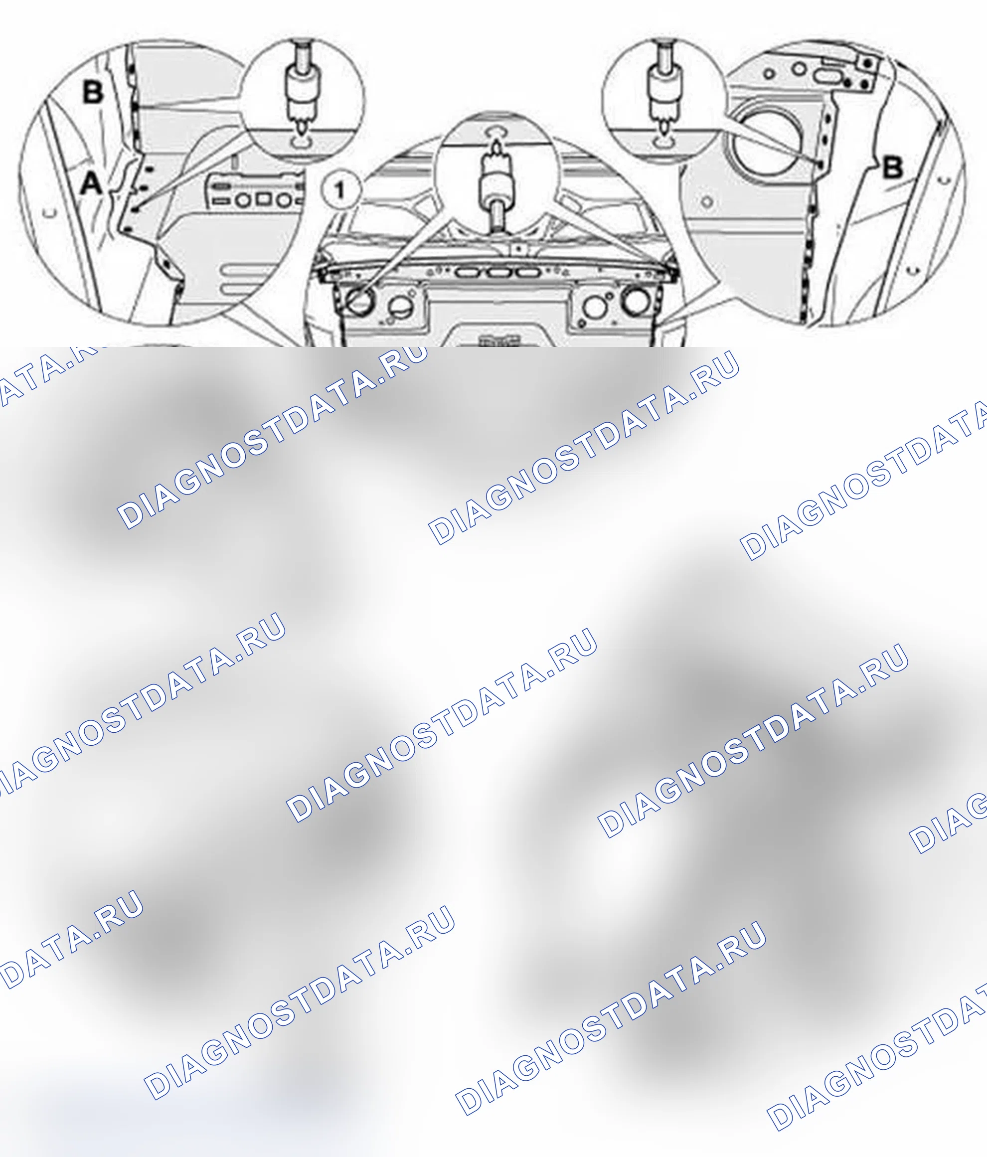 Рис. 282: Вырезание передней стенки. Porsche 911 GT2 996