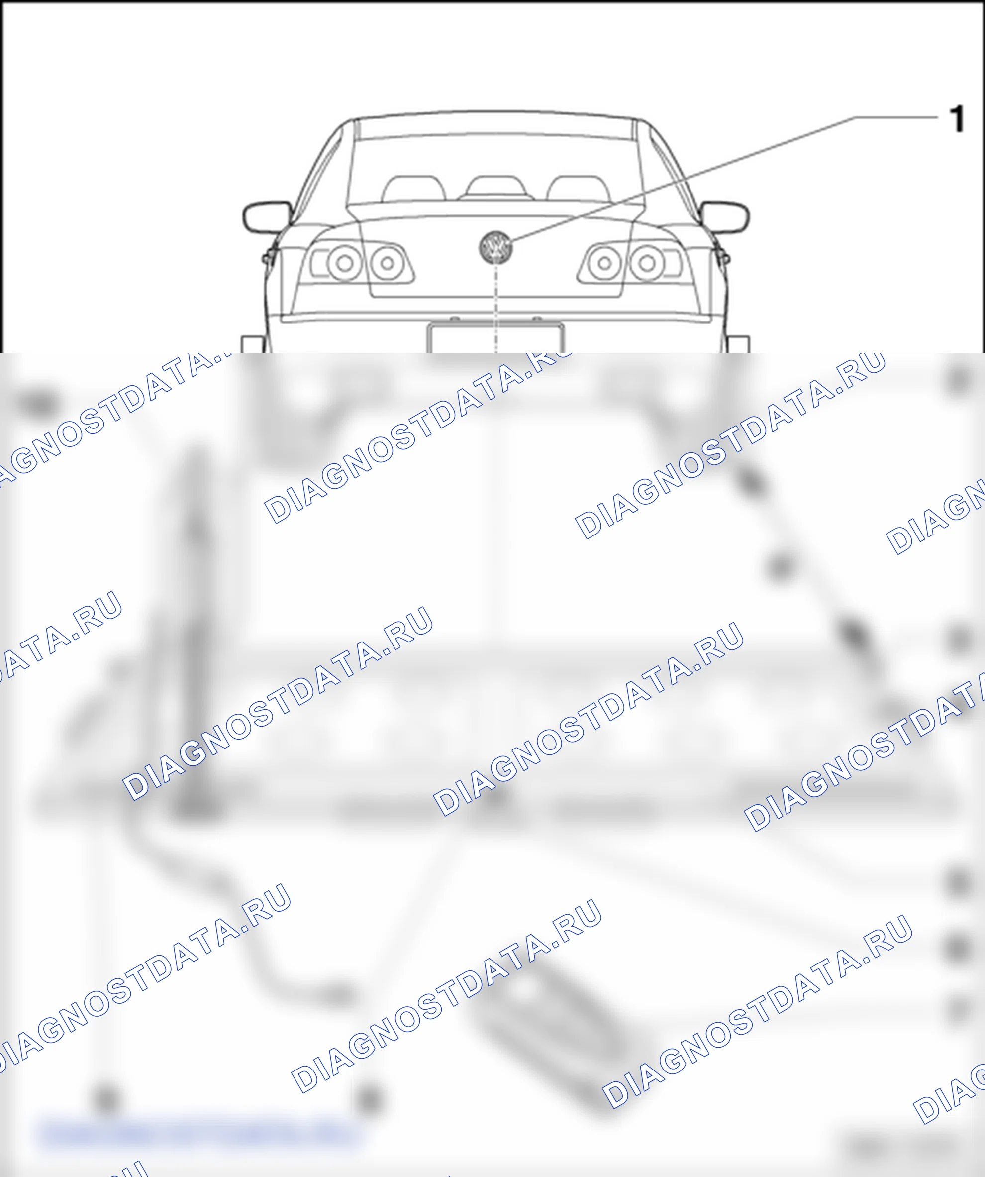 Ассистент смены полосы движения Side Scan. Volkswagen Phaeton I
