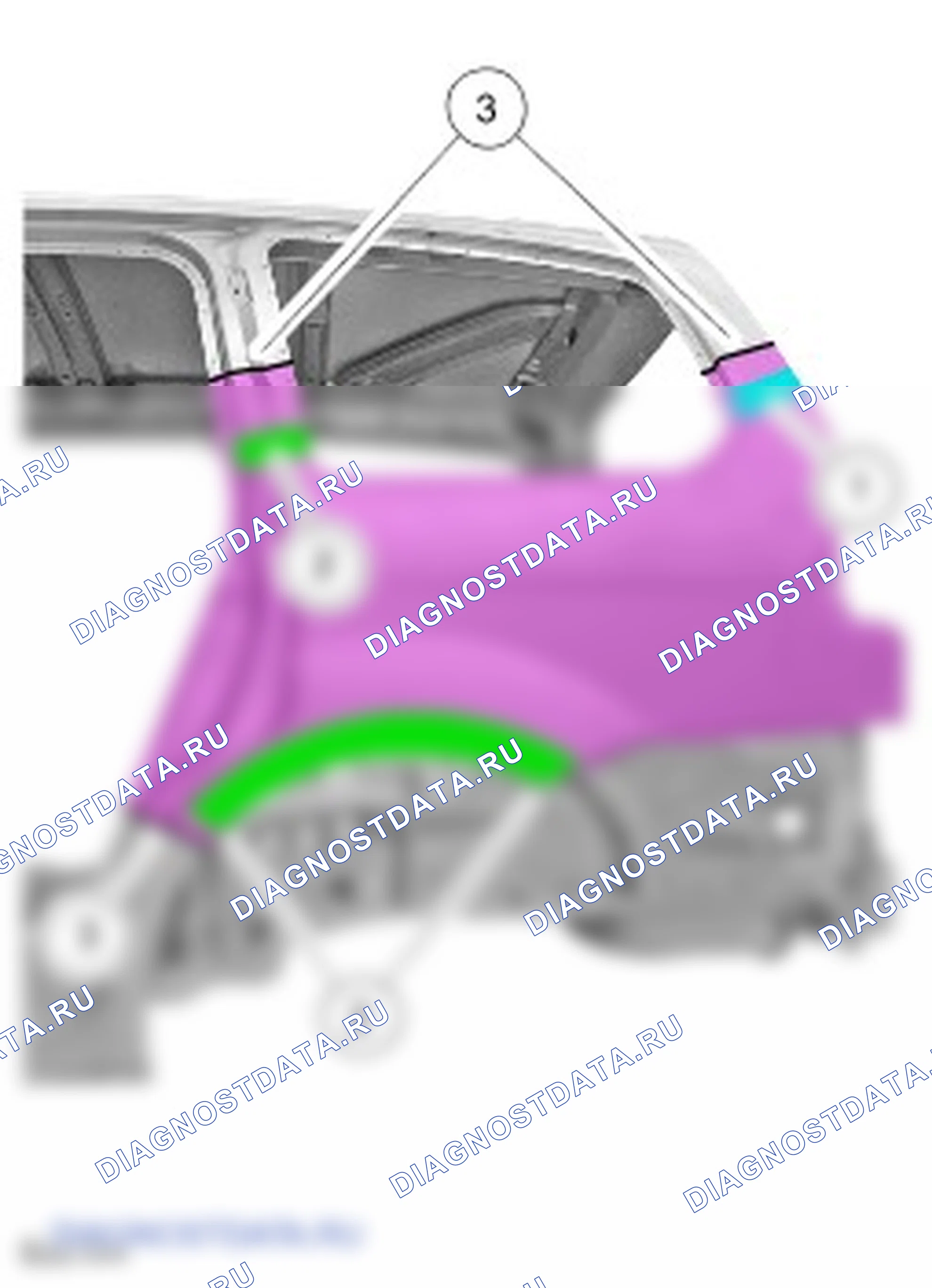 Как снять и установить левую панель задней боковой части кузова. Ford Galaxy II