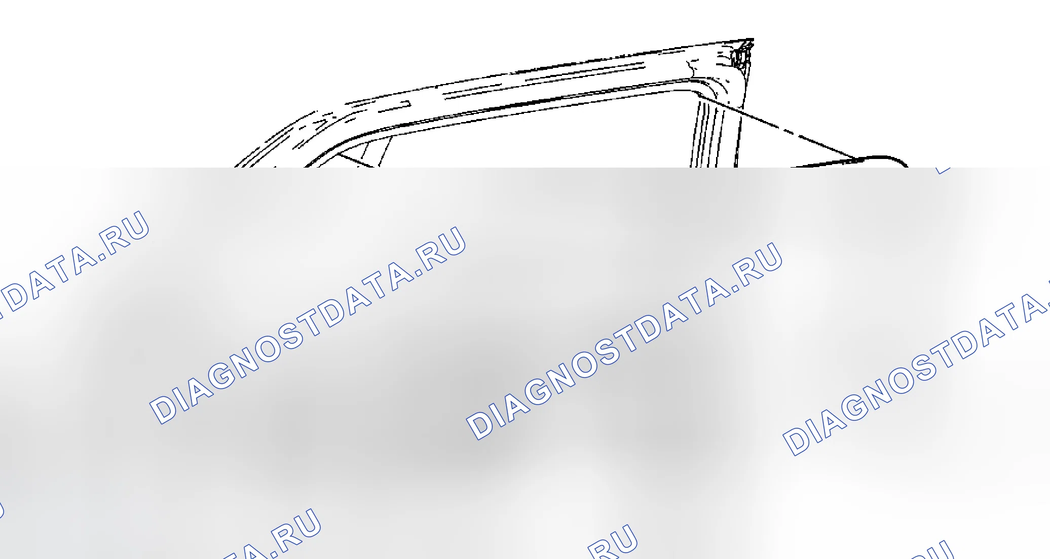 Рис. 74: Замена формовки гарнира рамы открывания задней двери. Cadillac DTS I