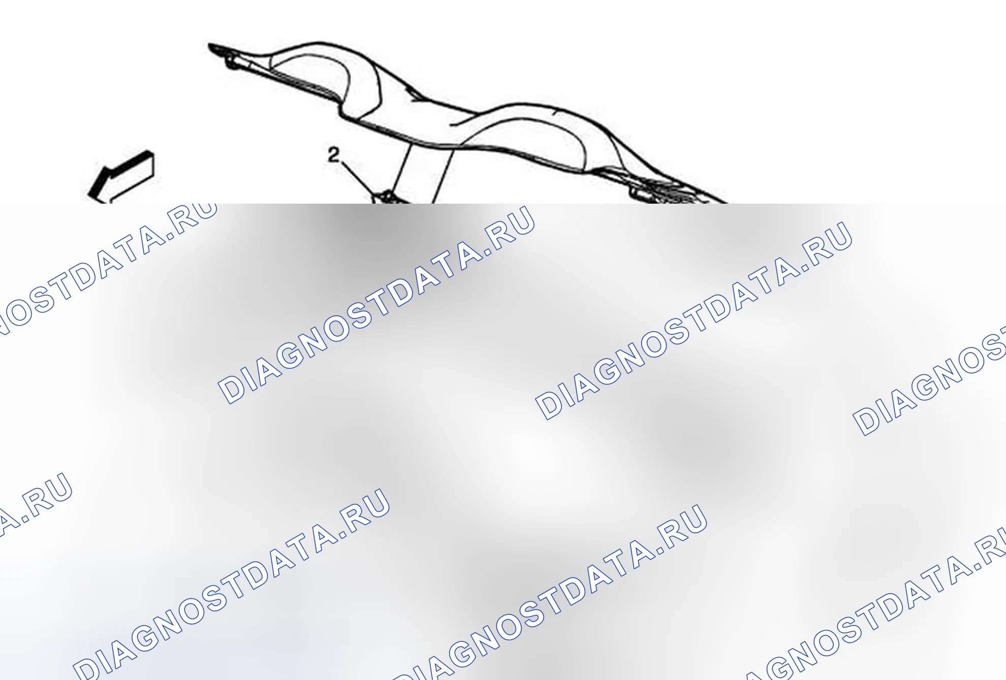 Рис. 10: Замена защелки крышки отсека складной верхней укладки. Chevrolet Corvette C6