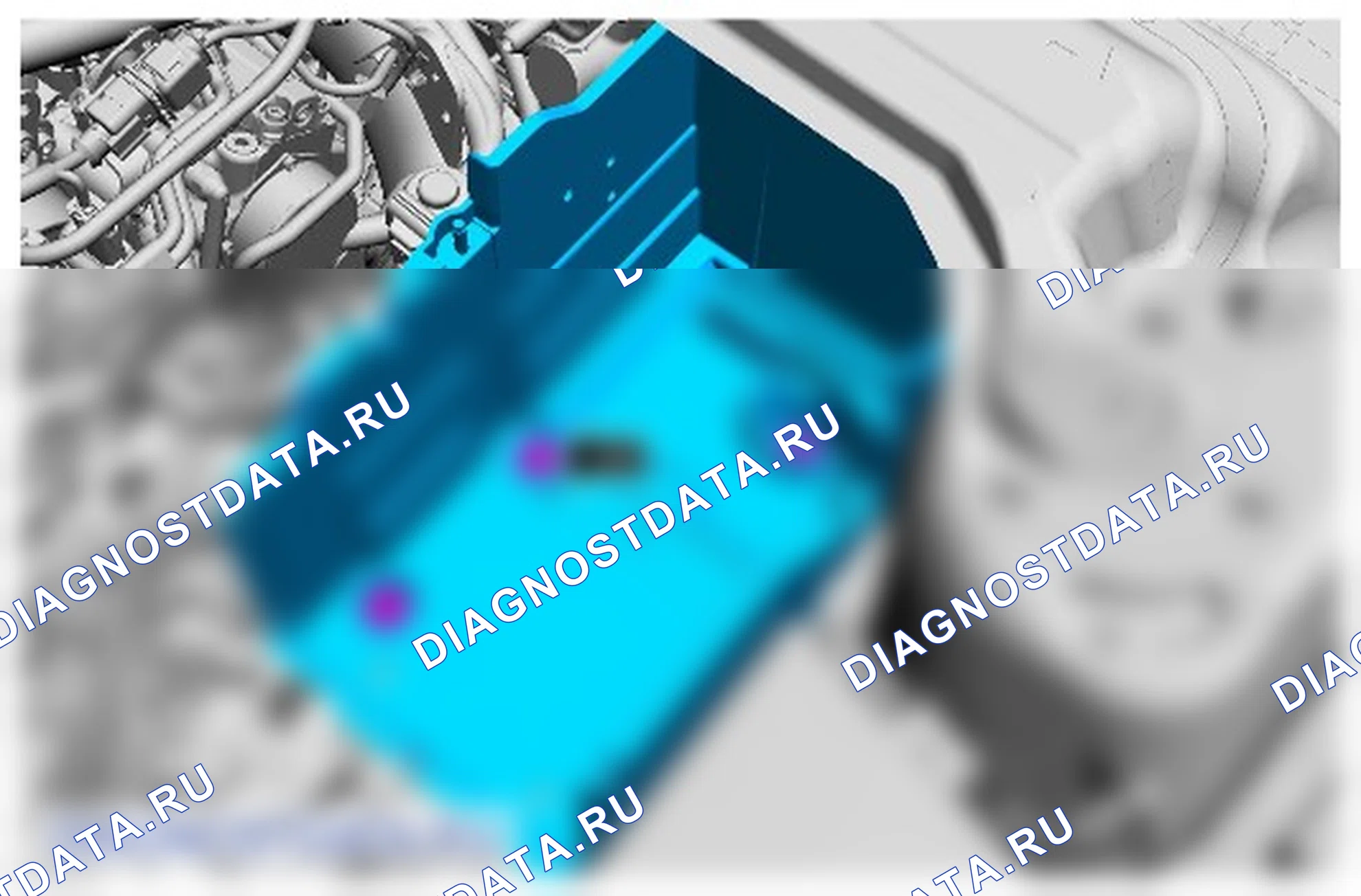 Как снять и установить площадку для установки аккумуляторной батареи. Ford Kuga II