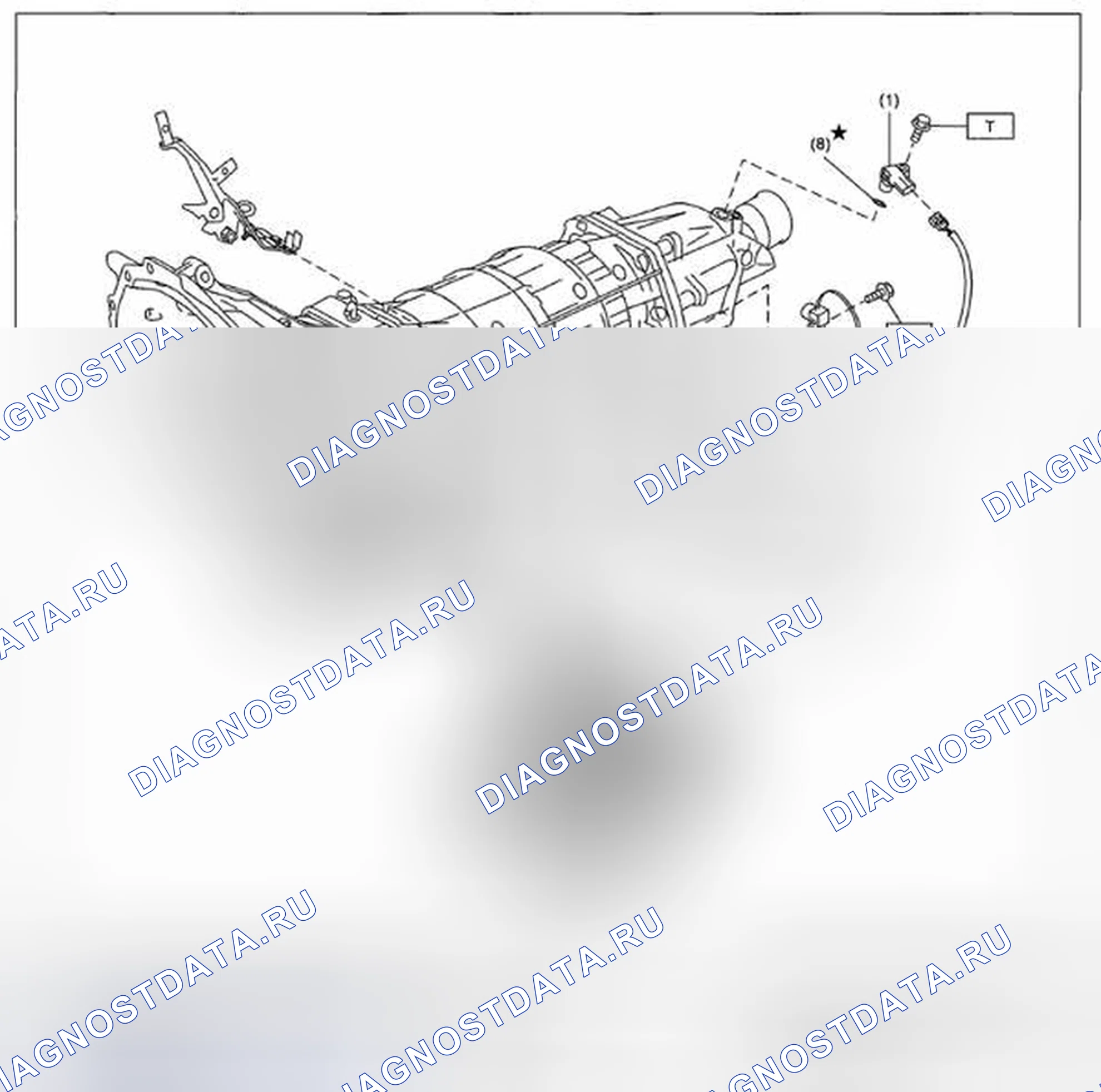 Рис. 148: РЕГУЛИРУЮЩИЙ КЛАПАН И ЖГУТ ПЕРЕДАЧ. Subaru Legacy BM/BR