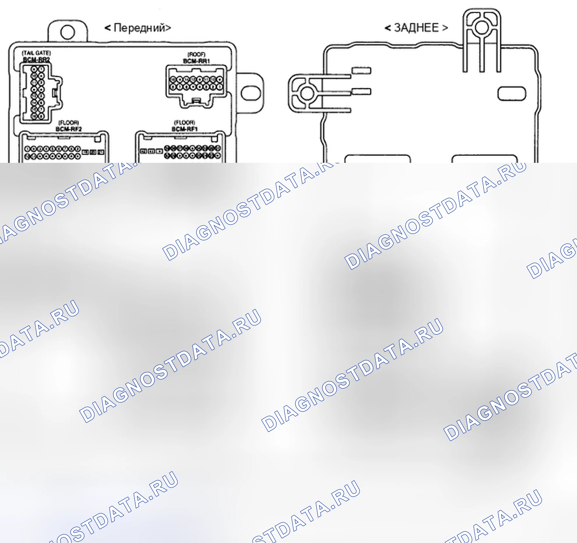 Рис. 12: RAM (задний зональный модуль). Kia Sedona II