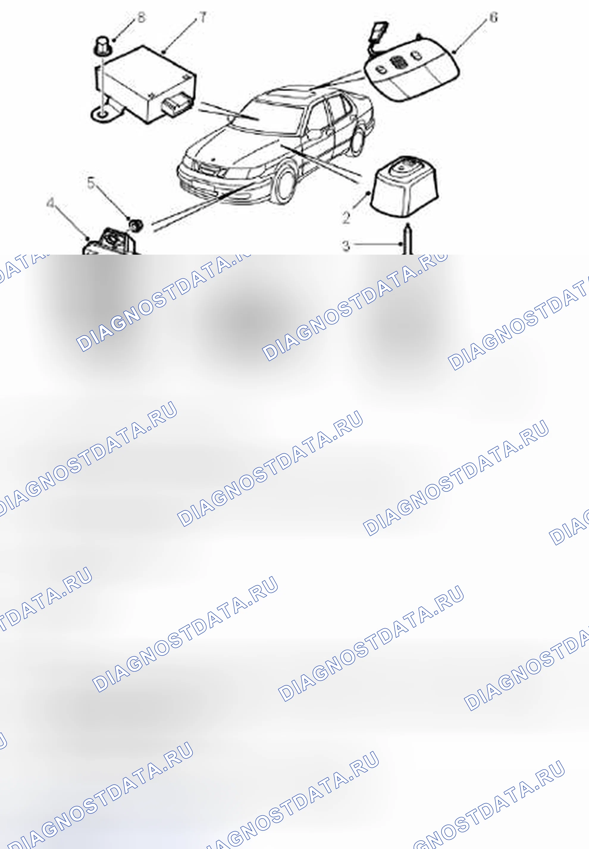 Рис. 428: Компоненты комплекта (4d). Kia Picanto III