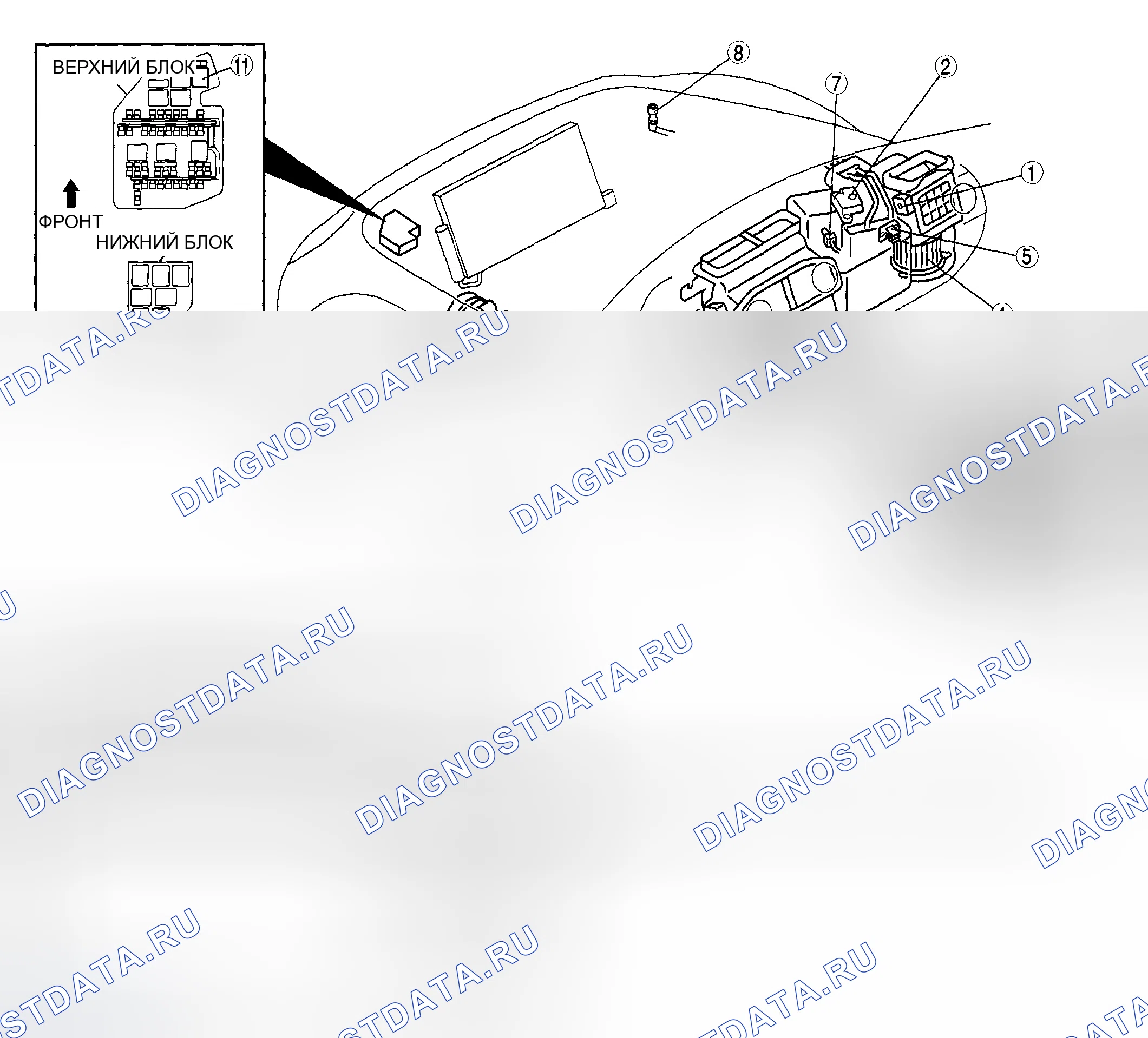 Рис. 11: СИСТЕМА УПРАВЛЕНИЯ ОВКВ. Mazda MX-5 NC рестайлинг