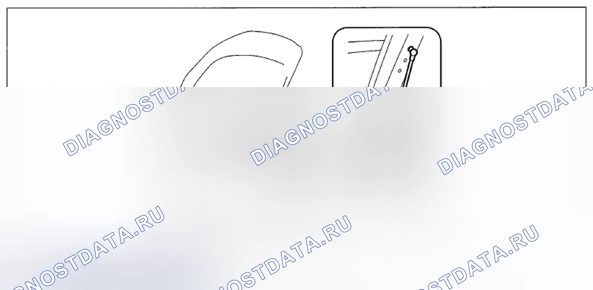Рис. 49: ПОЛОЖЕНИЕ ЗАСЛОНКИ ПЕРЕДНЕГО КАПОТА. Subaru Outback BR