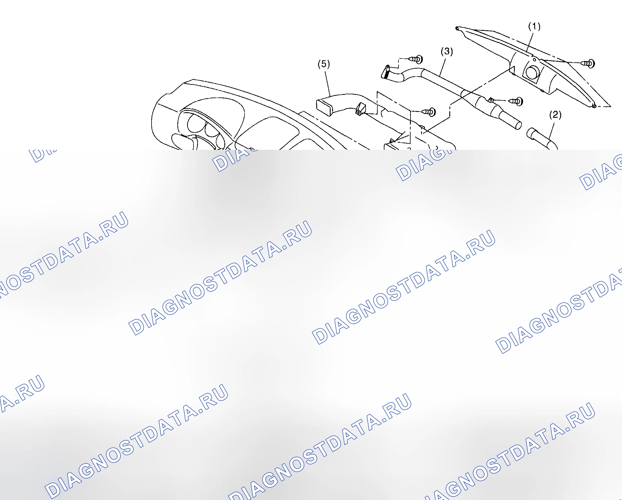 Рис. 14: КАНАЛ НАГРЕВАТЕЛЯ. Subaru Forester SG