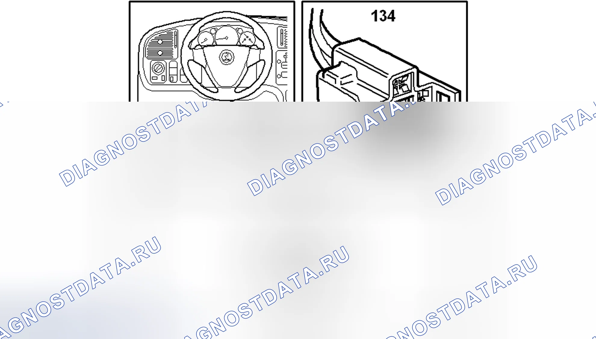 Рис. 335: Тормозной переключатель, круиз-контроль (134). Kia Picanto III
