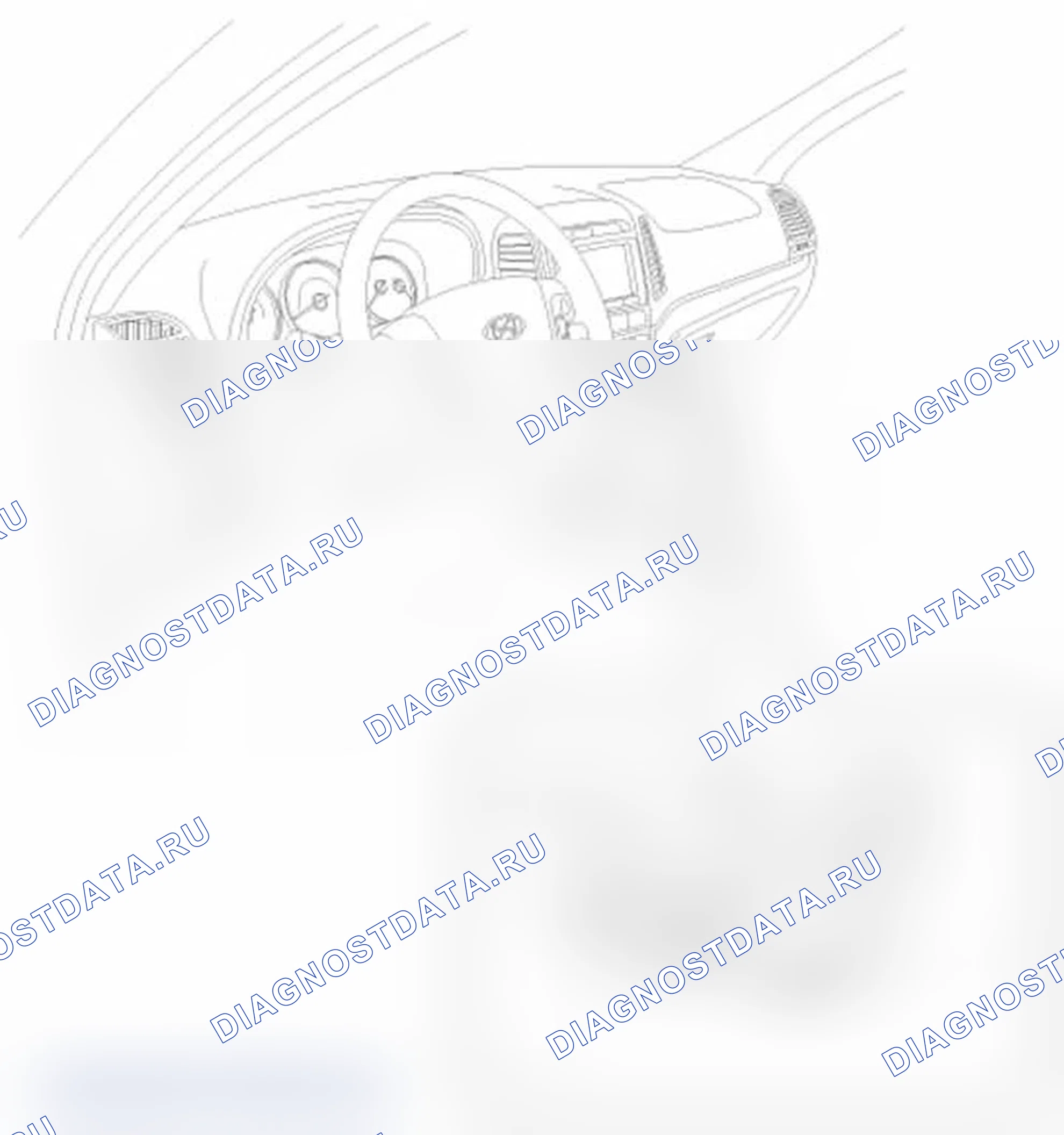 Рис. 9: Расположение компонентов. Hyundai Santa Fe II рестайлинг