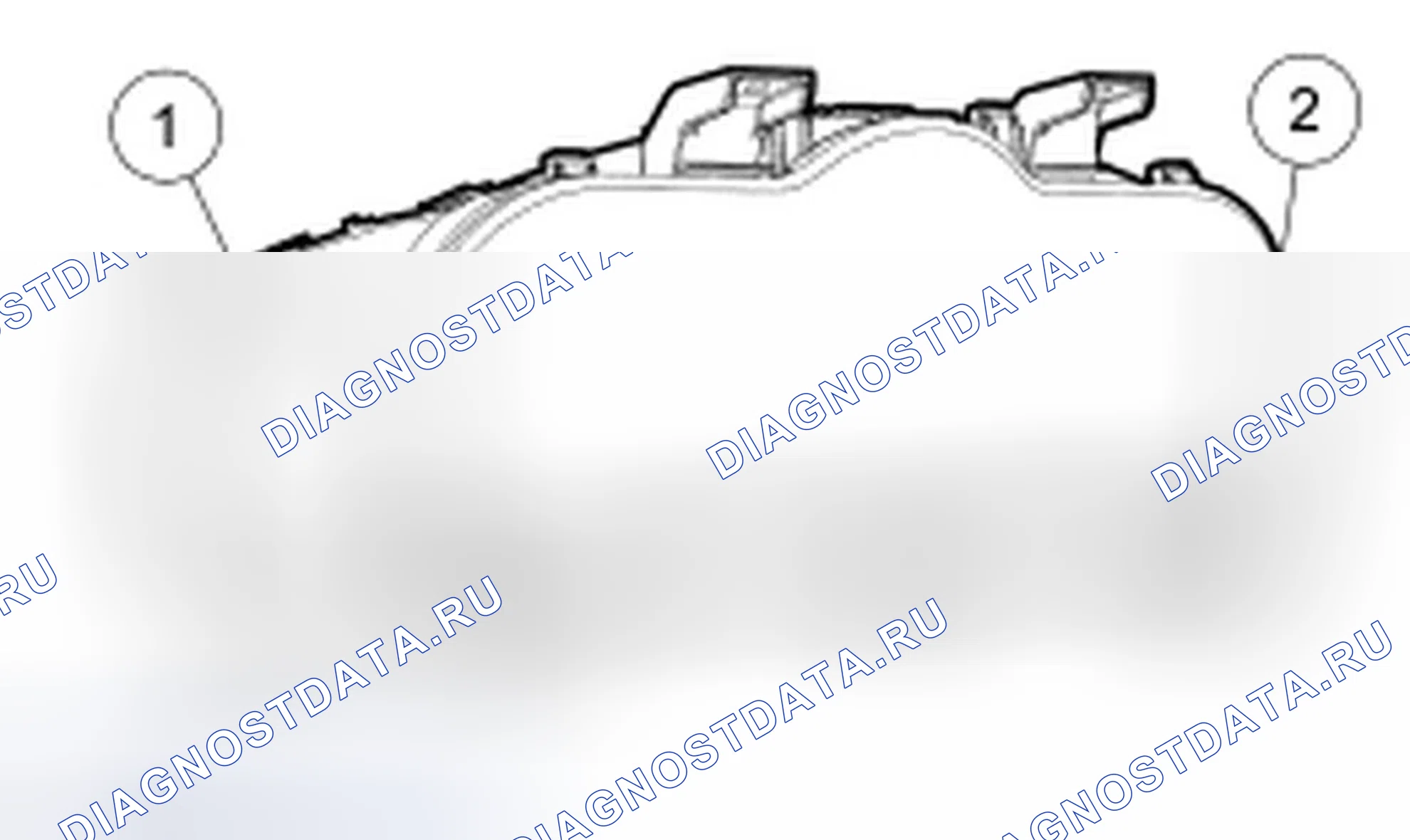 Рис. 55: Объектив панели приборов (IPC). Ford Taurus VI