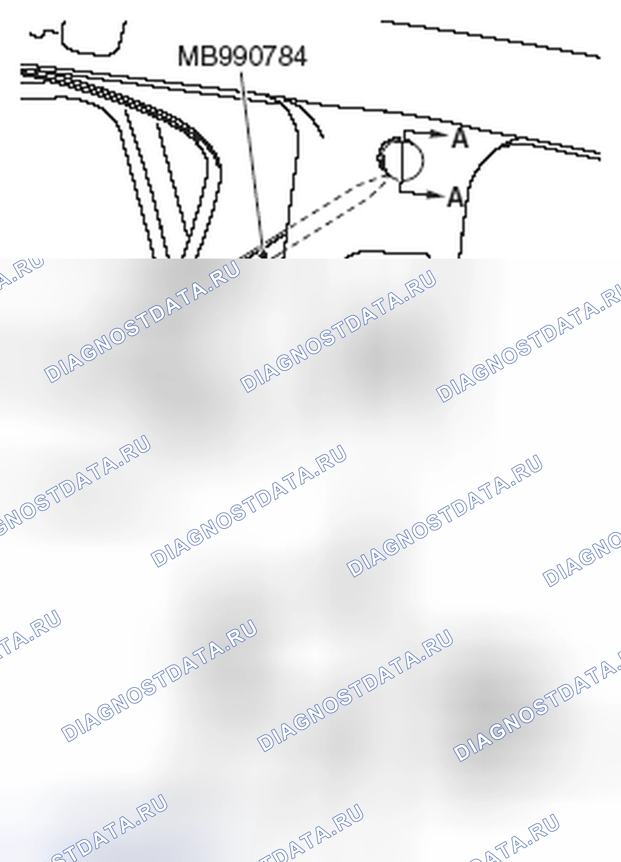 Рис. 111: <<B>> СНЯТИЕ КРЫШКИ облицовки ВЕРХНЕЙ ЦЕНТРАЛЬНОЙ СТОЙКИ. Honda Domani MB