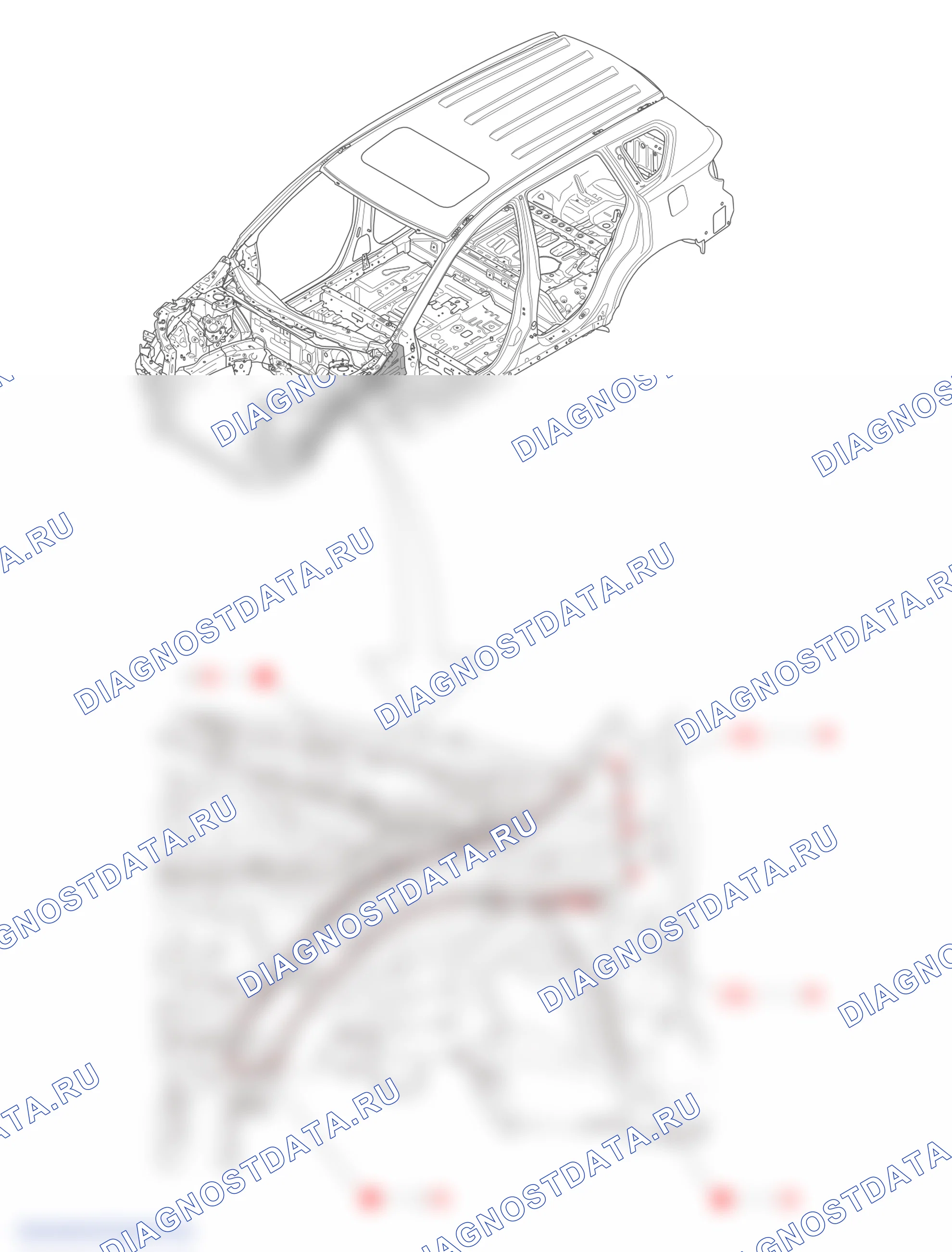Соединительная пластина перед боковым периметром — Haval H6. Haval H6 III