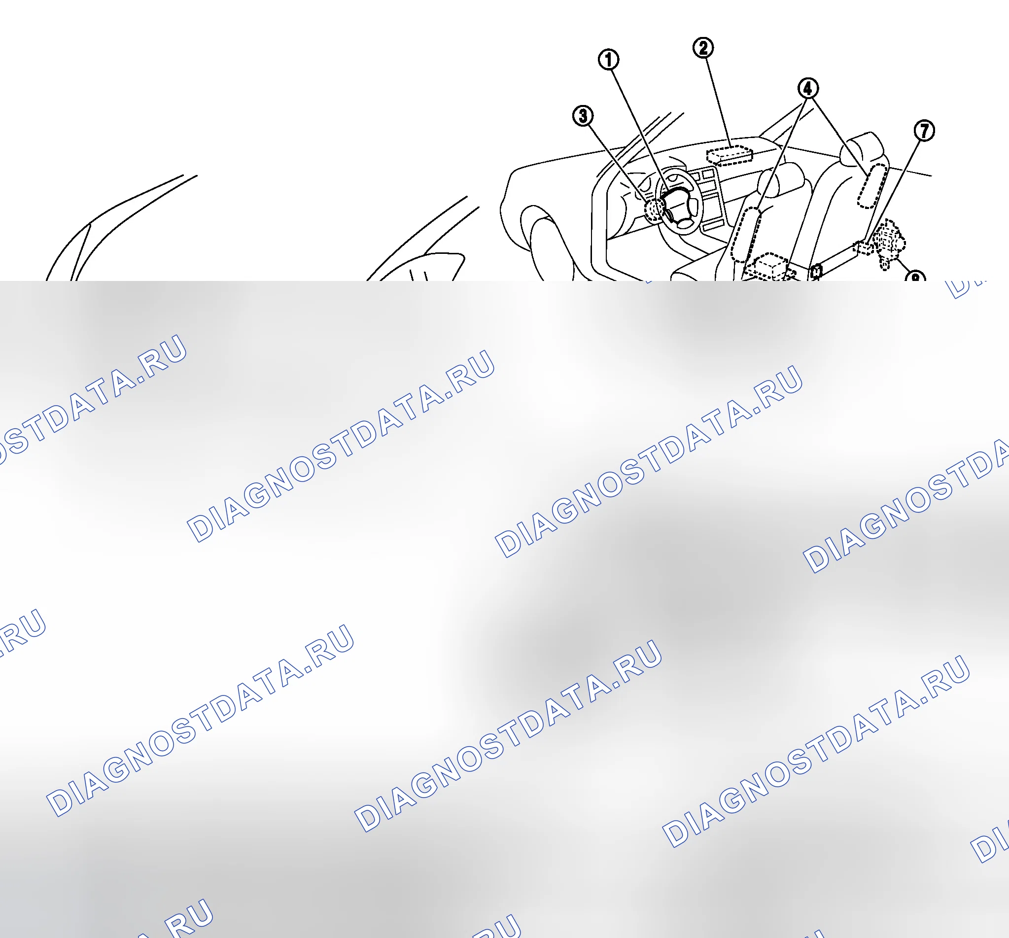 Рис. 164: Расположение компонентов. Infiniti G35 III