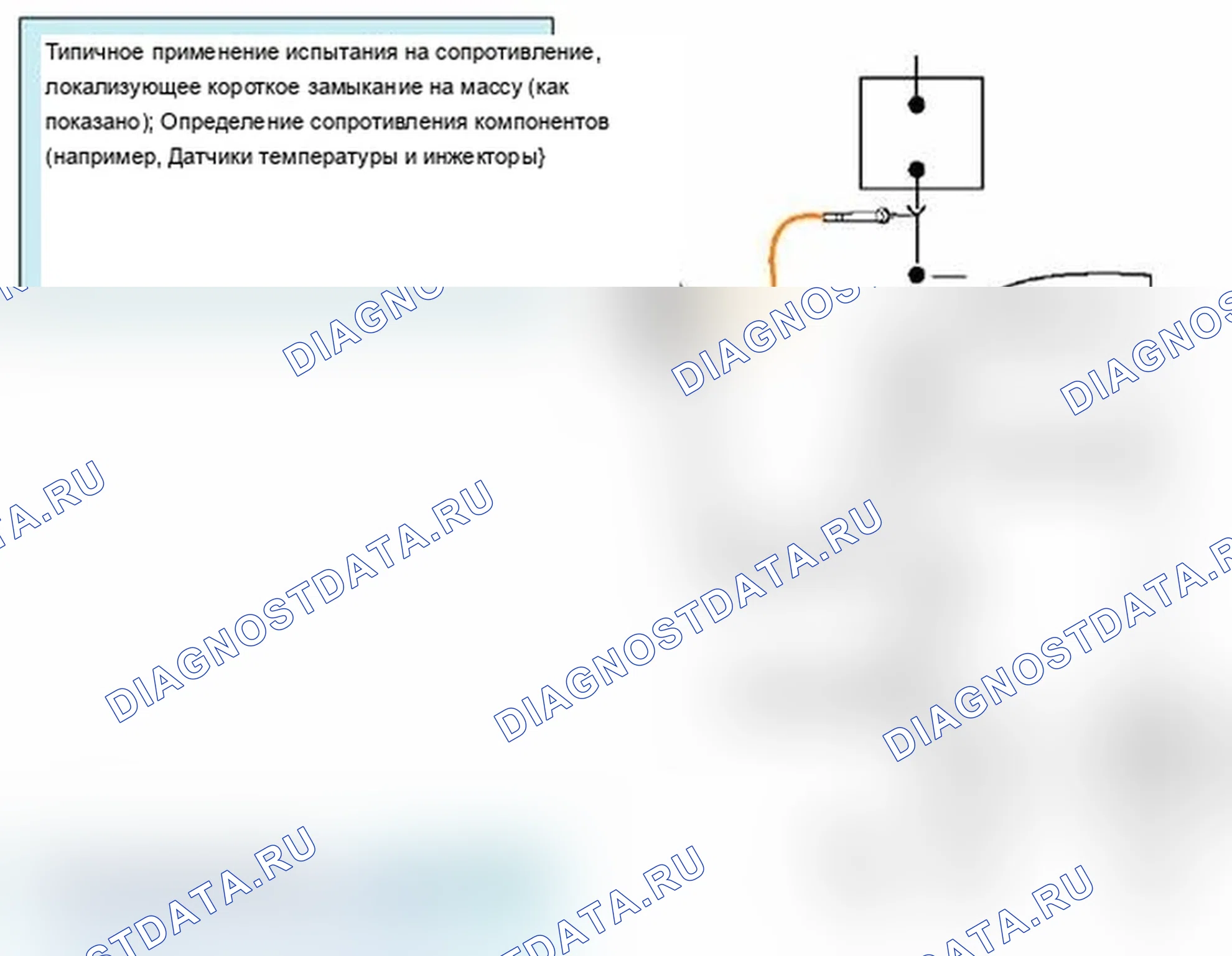 Рис. 289: DVOM показывает сопротивление (Ом) тестируемого компонента или цепи.. MINI Cooper I