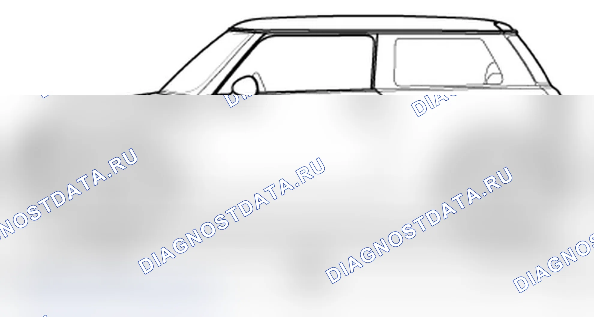 Рис. 174: Габариты транспортного средства. MINI Cooper II