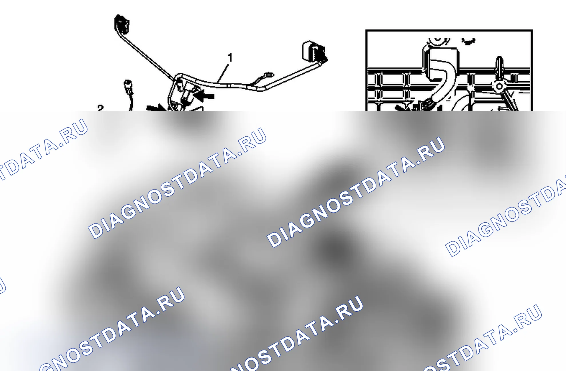 Рис. 233: Снятие удлинительного жгута проводки управления коробкой передач. Chevrolet Silverado 3500 HD 