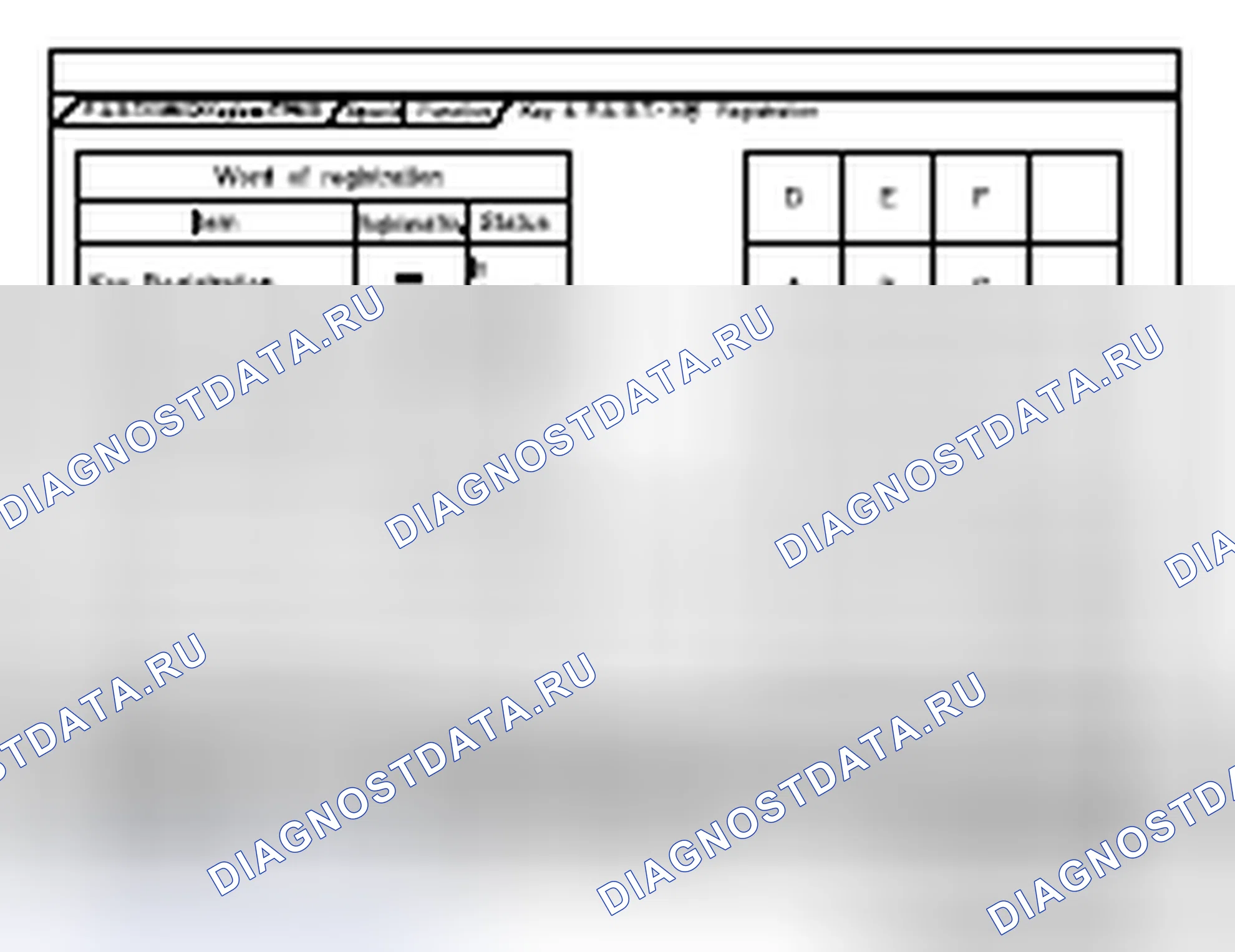 Рис. 51: МЕТОД " ключ и f.a.s.t.-ключ Reg ". Mazda MX-5 NB