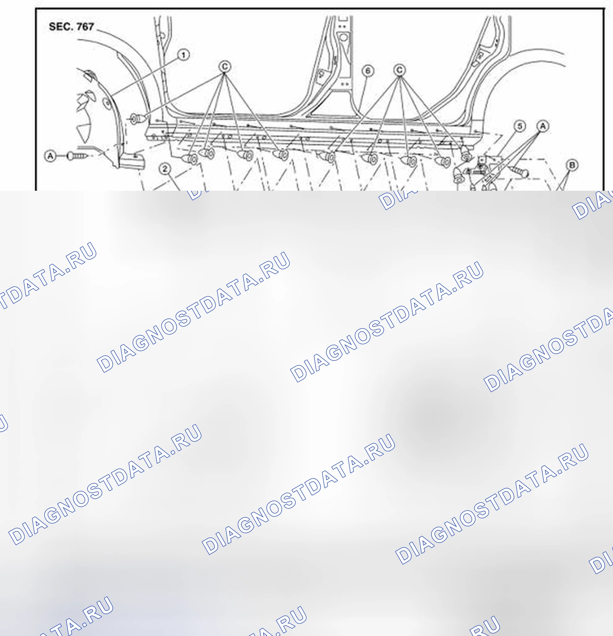 Рис. 10: Демонтаж и монтаж. Nissan Sentra B16 рестайлинг