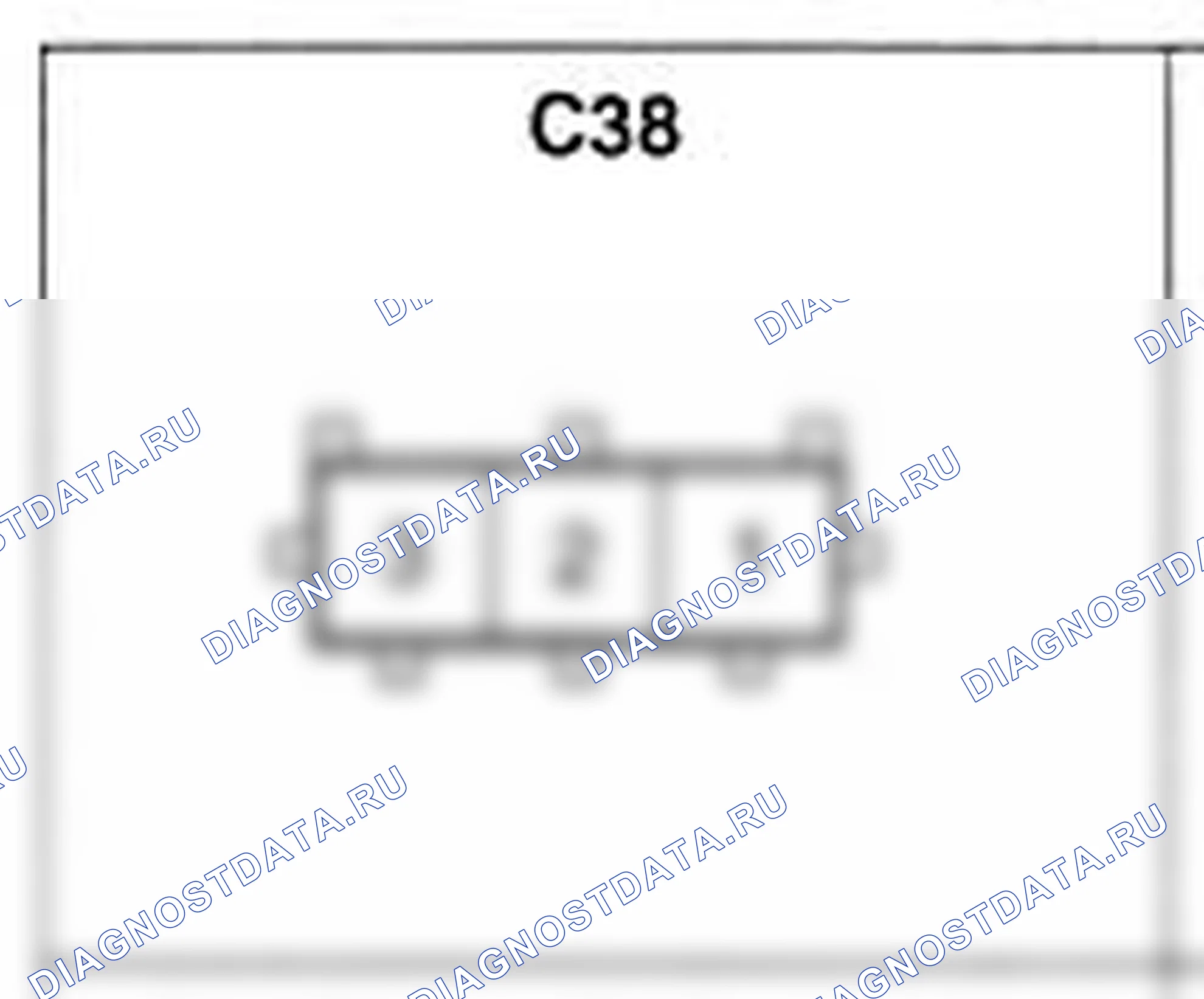 Распиновка разъёма C38 — жгута управления. Hyundai Accent LC