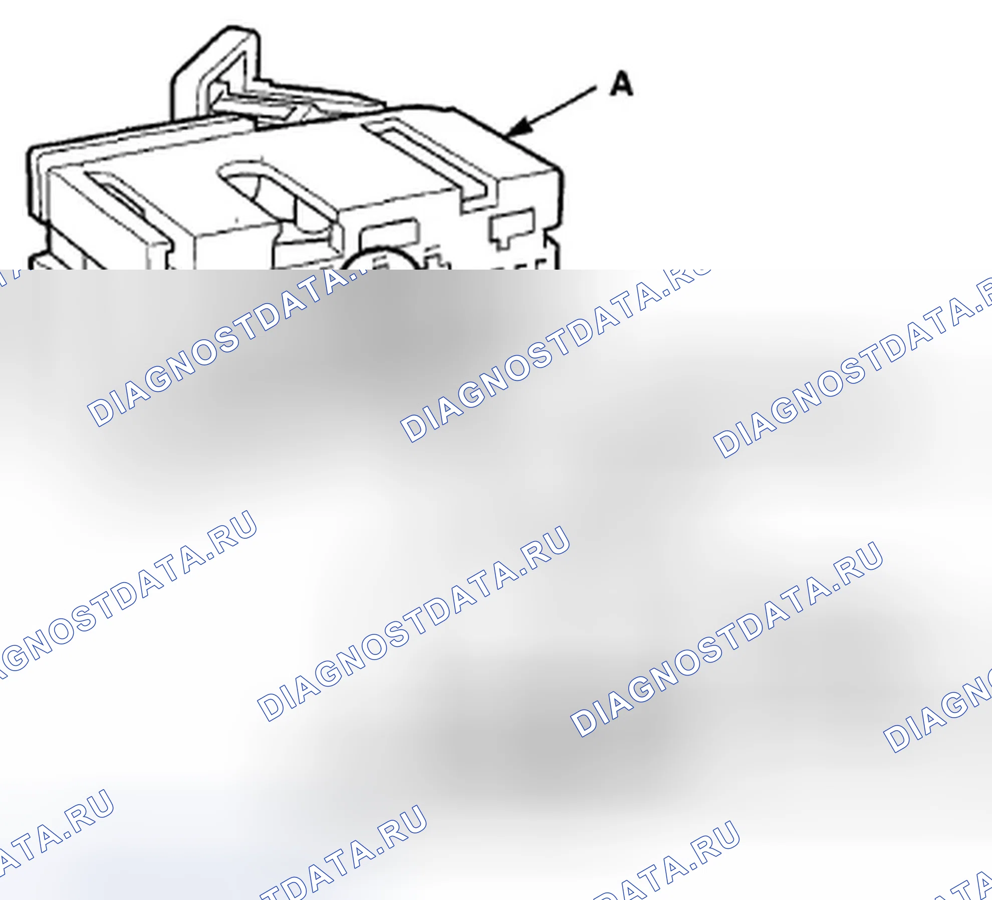 Рис. 231: Разъемы блока SRS. Honda Crosstour I