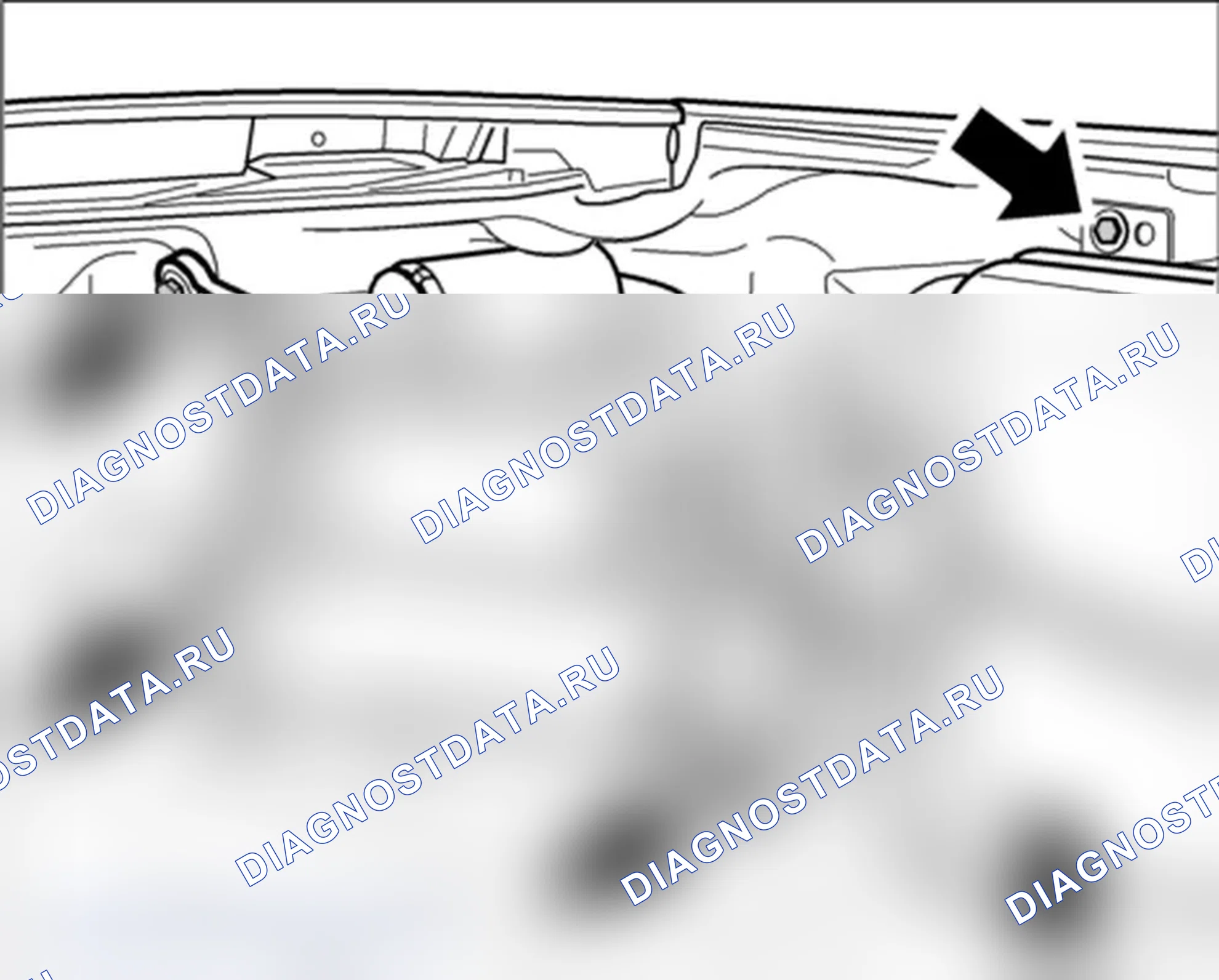 Рис. 49: Удаление угольного фильтра. Porsche Cayenne Turbo I рестайлинг