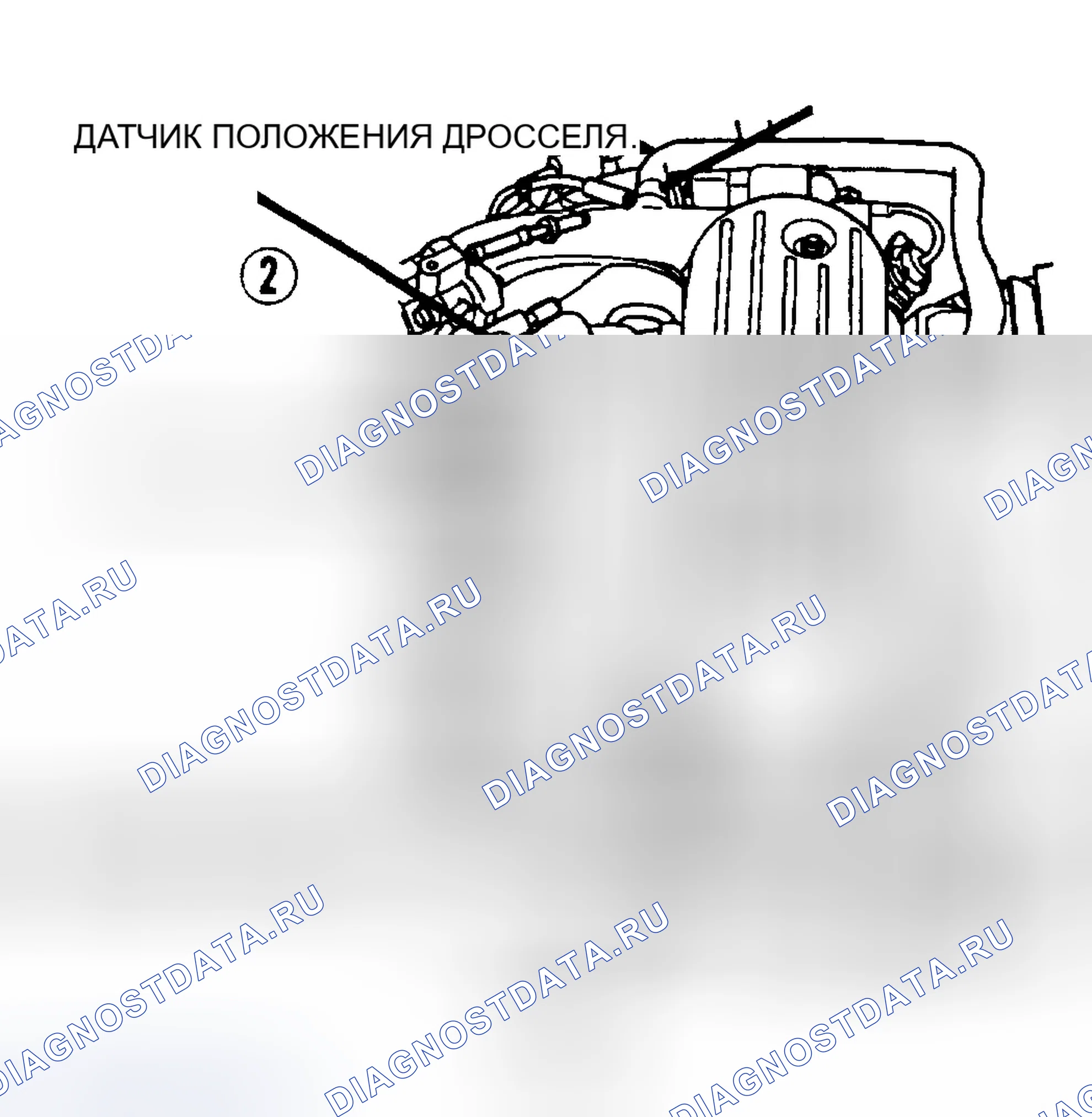 Рис. 137: Тест 14A, Вид 2 - Расположение компонентов 3.3L. Dodge Intrepid I