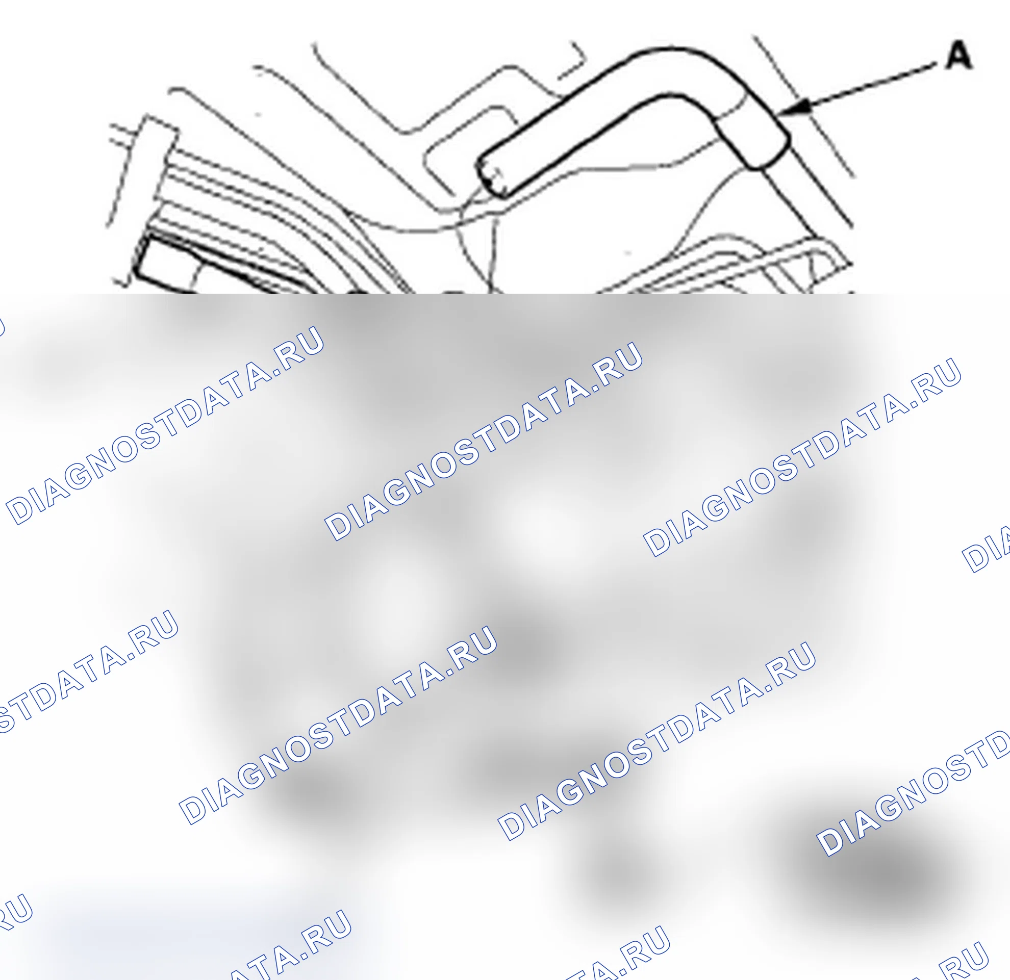 Рис. 64: Замена фильтра фильтрующей коробки EVAP. Acura MDX II