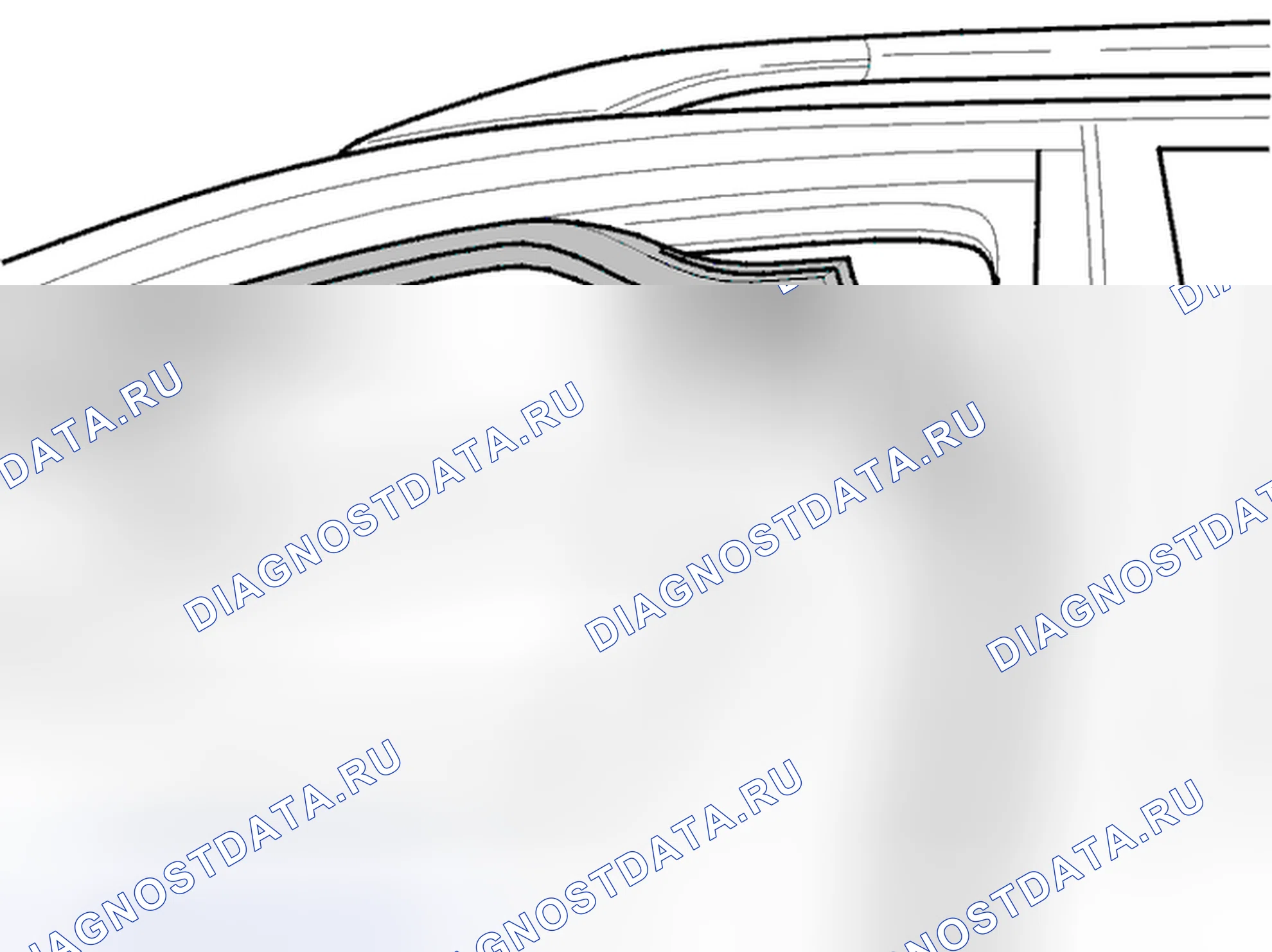 Рис. 82: Замена атмосферных полос открывания дверей. Volvo S40 I рестайлинг