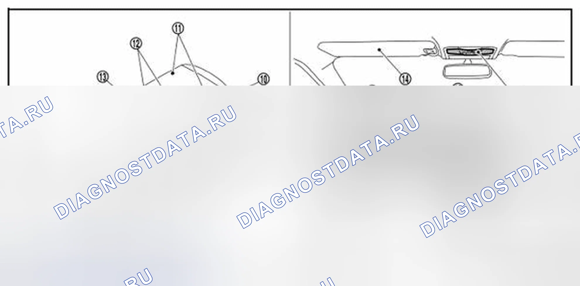 Рис. 19: Расположение компонентов. Nissan Quest IV