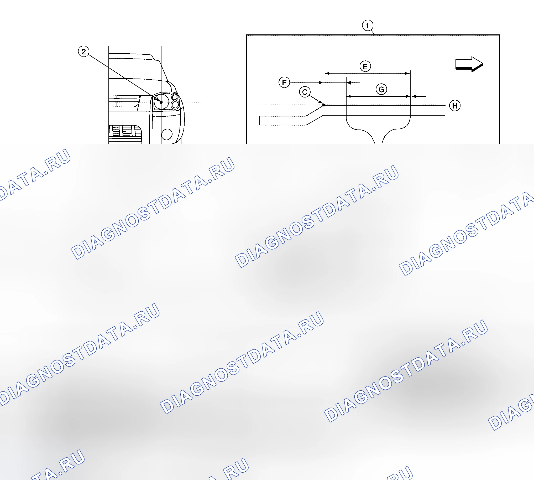 Рис. 108: ПРИЦЕЛИВАНИЕ ФАРЫ. Honda Odyssey I